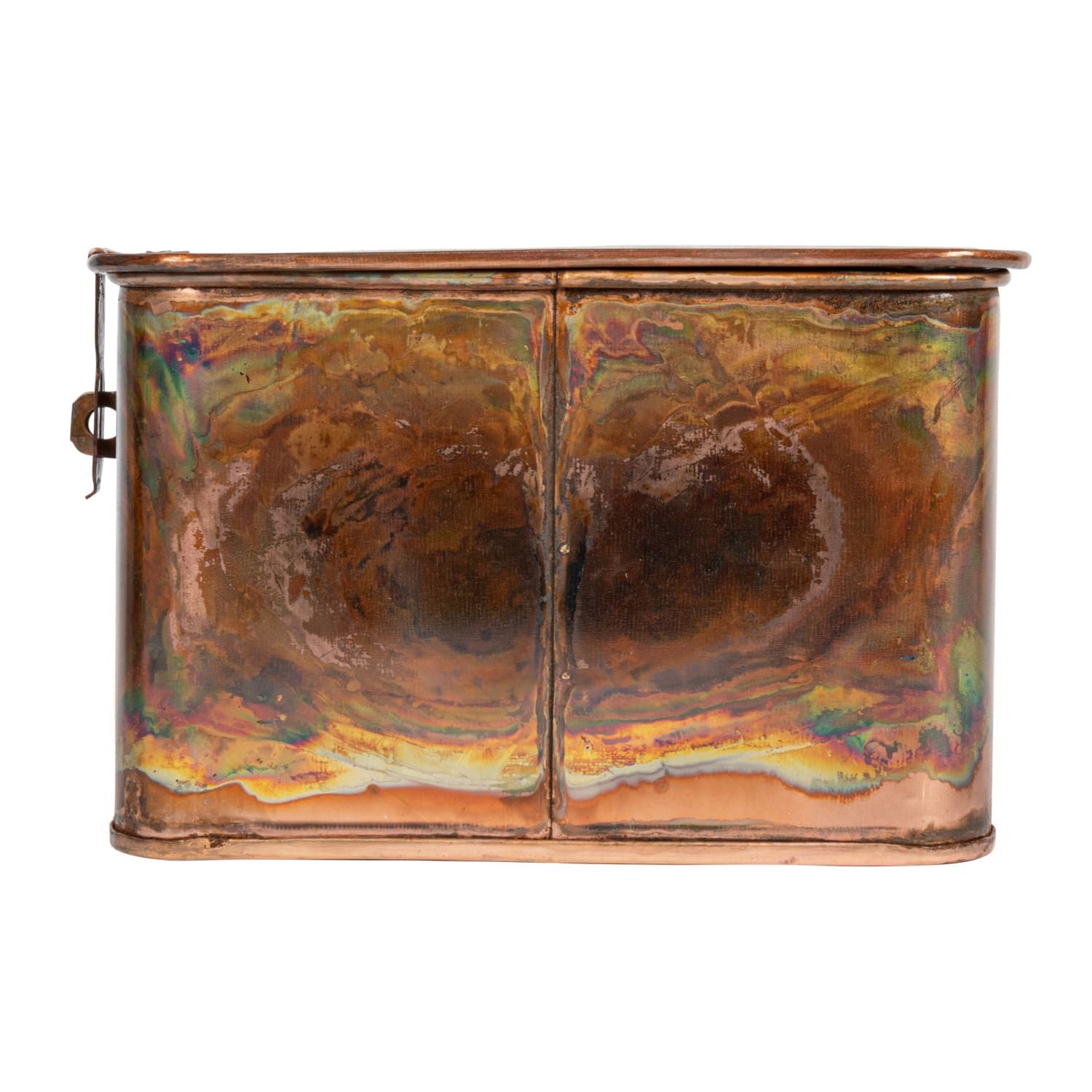 Hello Honey® 7" Burnt Copper Finish Square Decorative Boxes Set