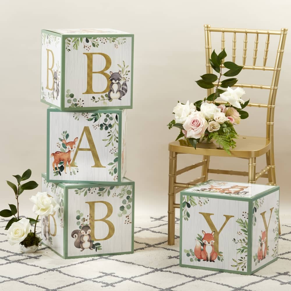 Kate Aspen&#xAE; Woodland Baby Block Box Set