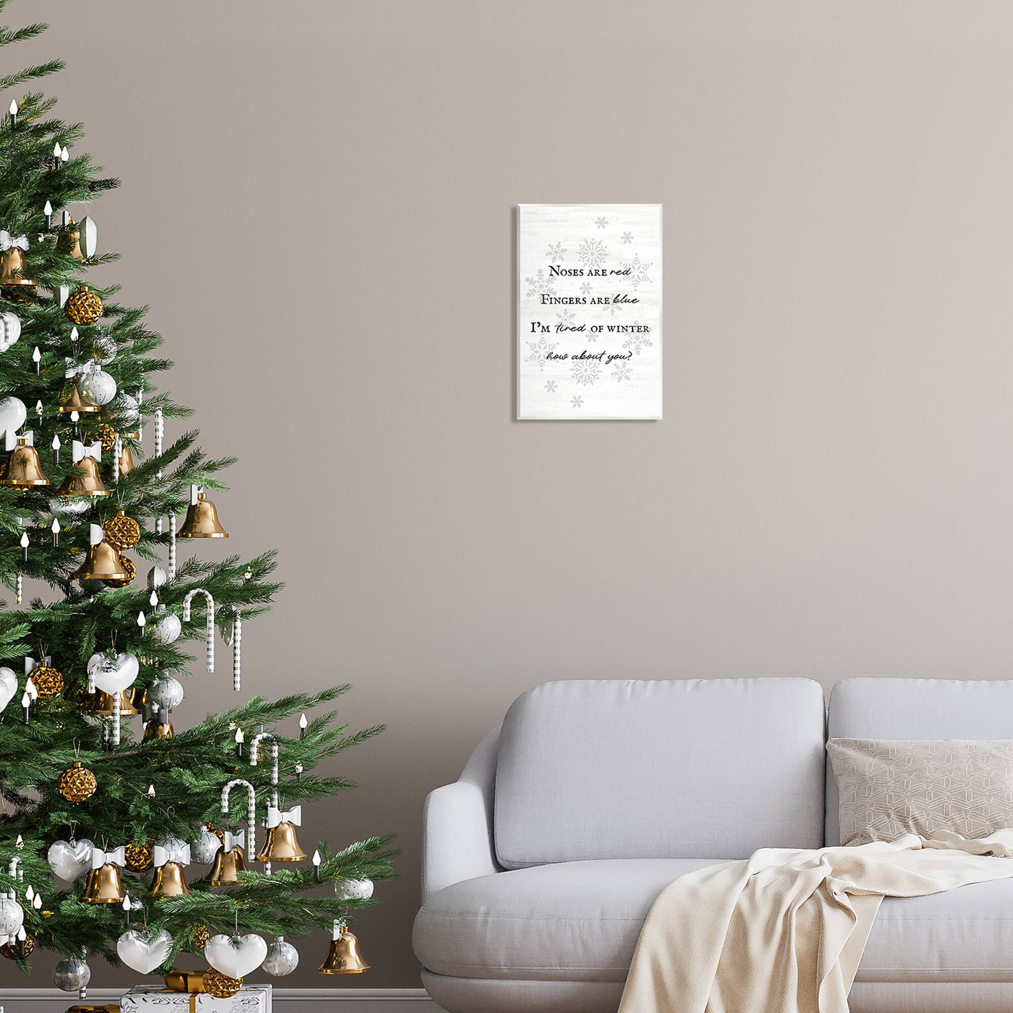 Stupell Industries Tired Of Winter Funny Poem Wall Plaque Art