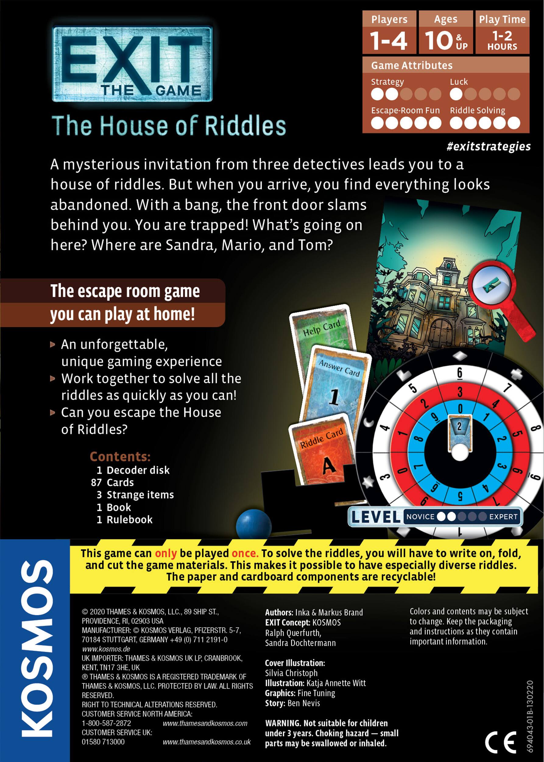 Thames &#x26; Kosmos EXIT: The House of Riddles Game