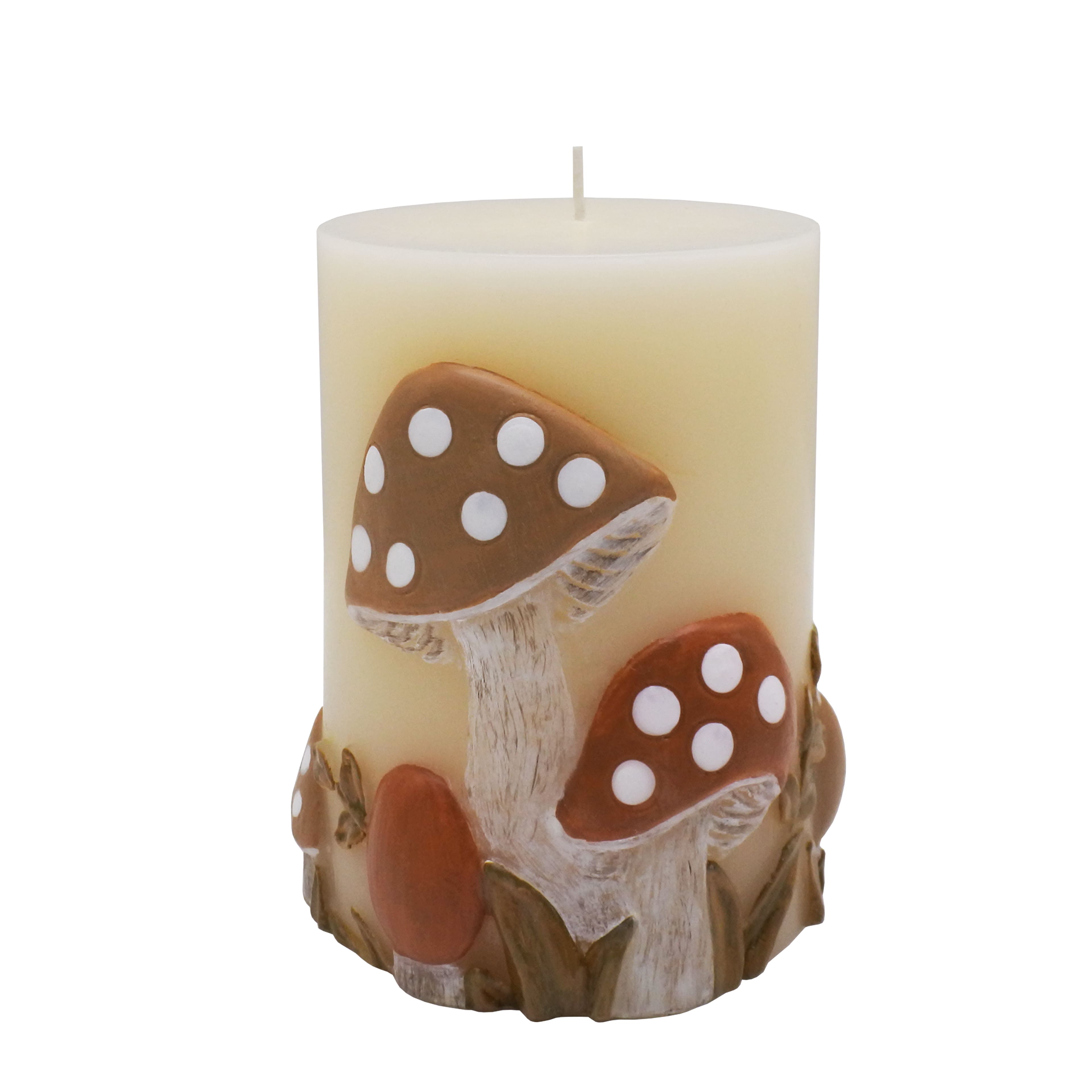 4&#x22; Mushroom Pillar Candle by Ashland&#xAE;