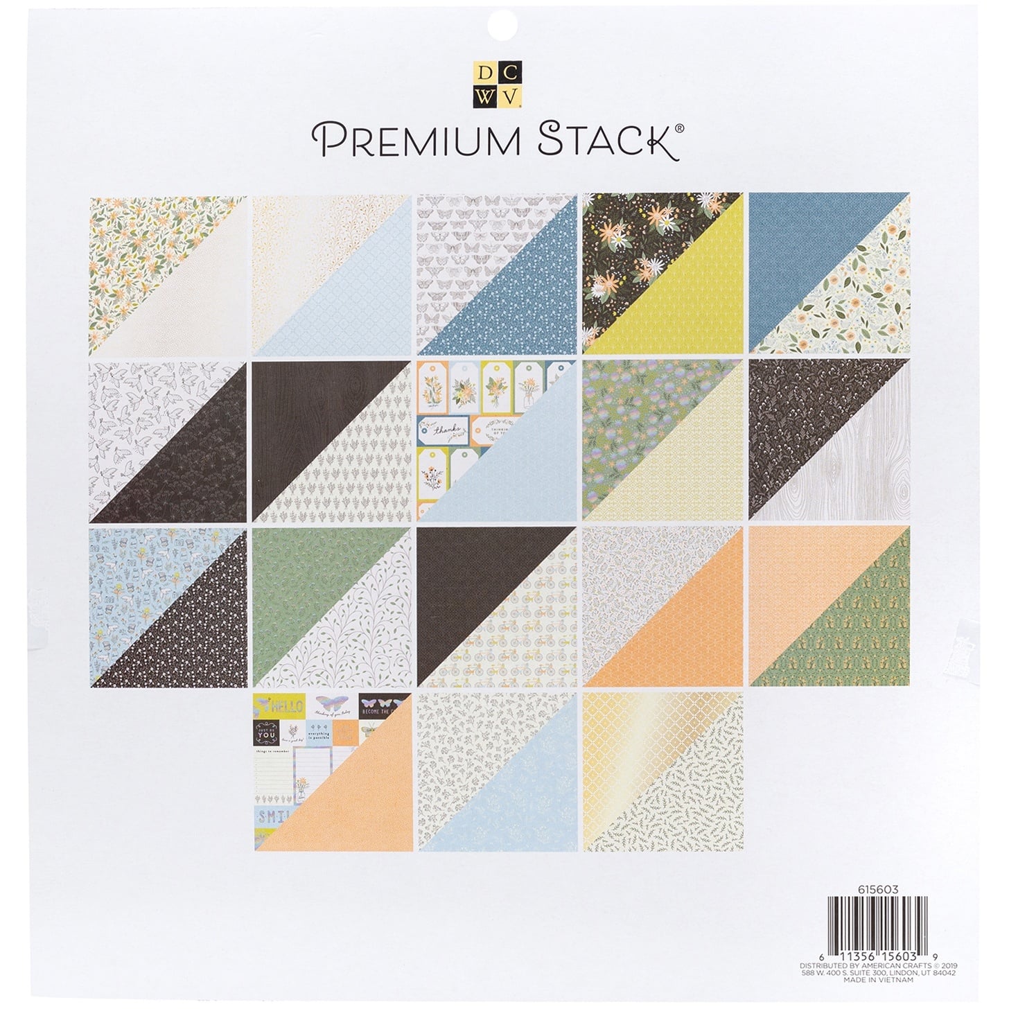 DCWV® Cotton Fields 12" x 12" Double-Sided Cardstock, 36 Sheets