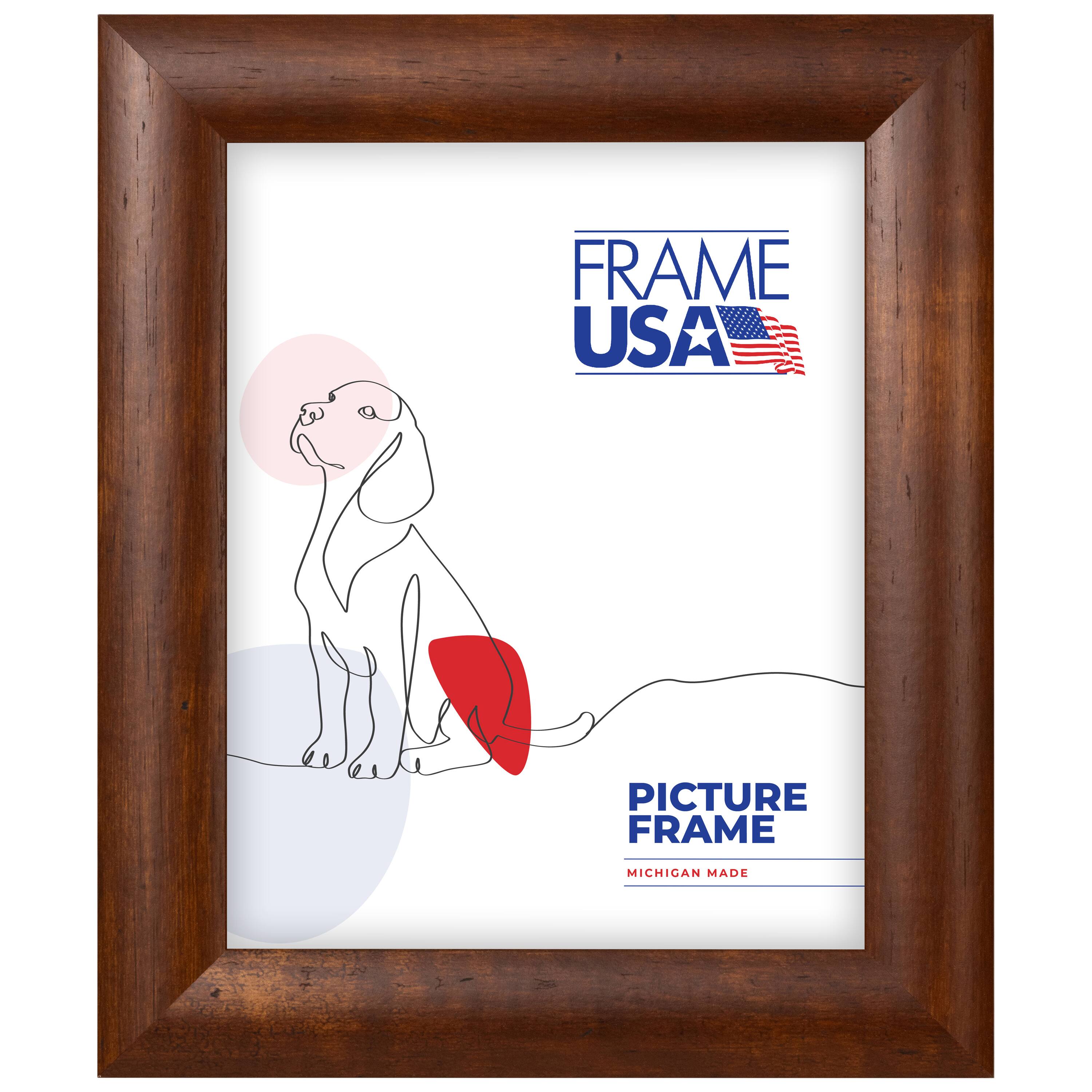 Frame USA Honey Rounded Brown Single Image Picture Frame