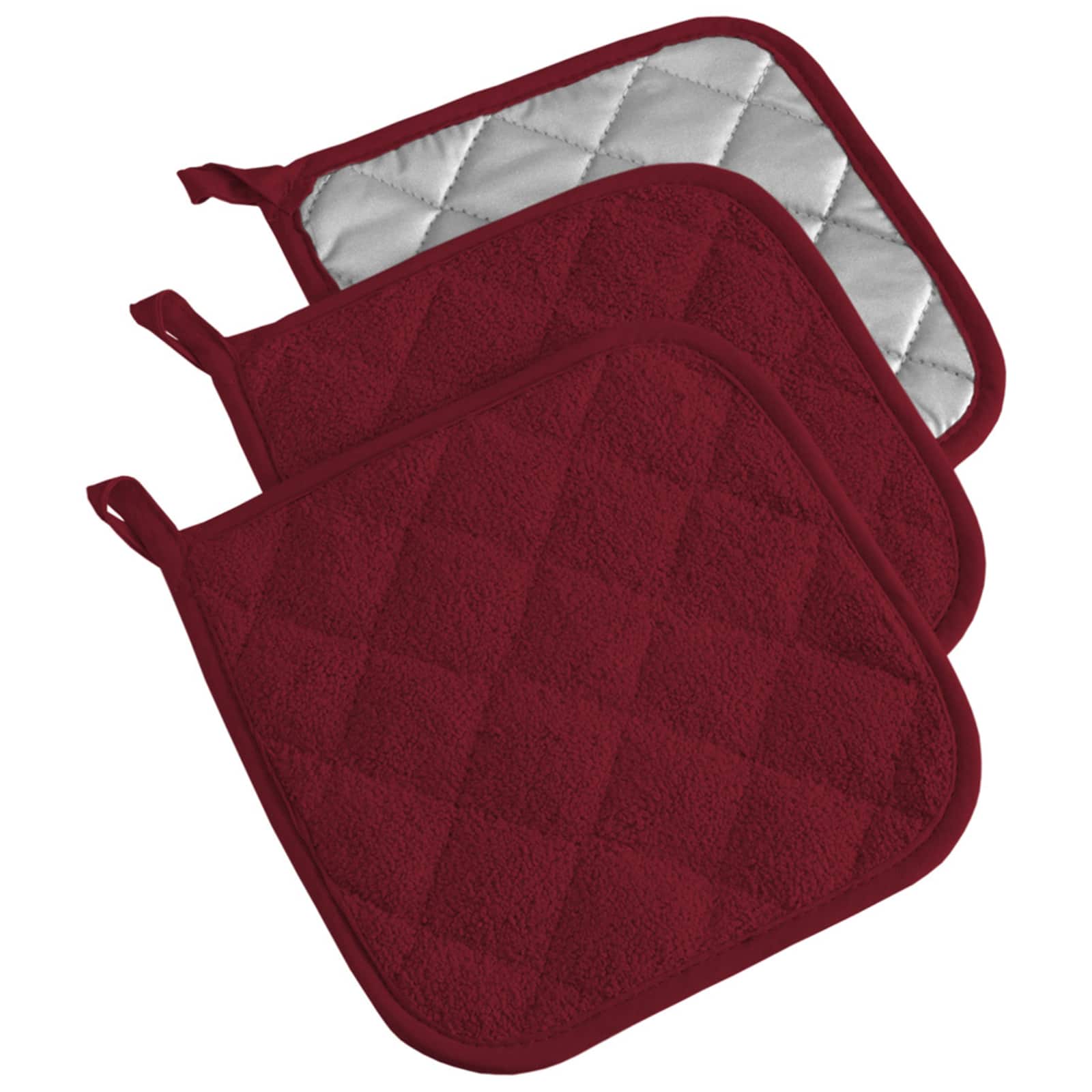 DII&#xAE; Terry Cloth Potholders, 3ct.