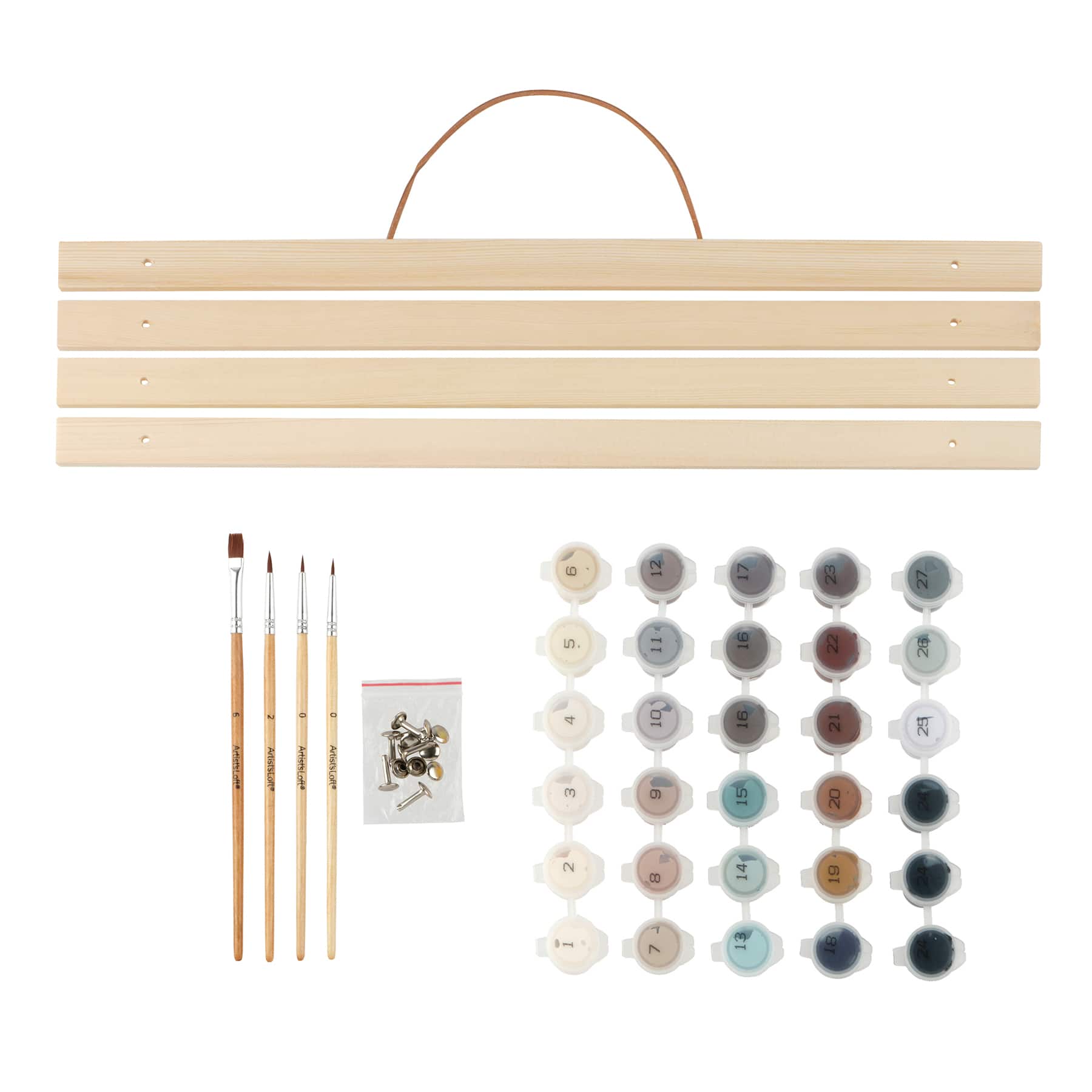 16&#x22; x 20&#x22; Skeleton Couple Paint-by-Number Kit with Wood Display Hanger by Artist&#x27;s Loft&#xAE;