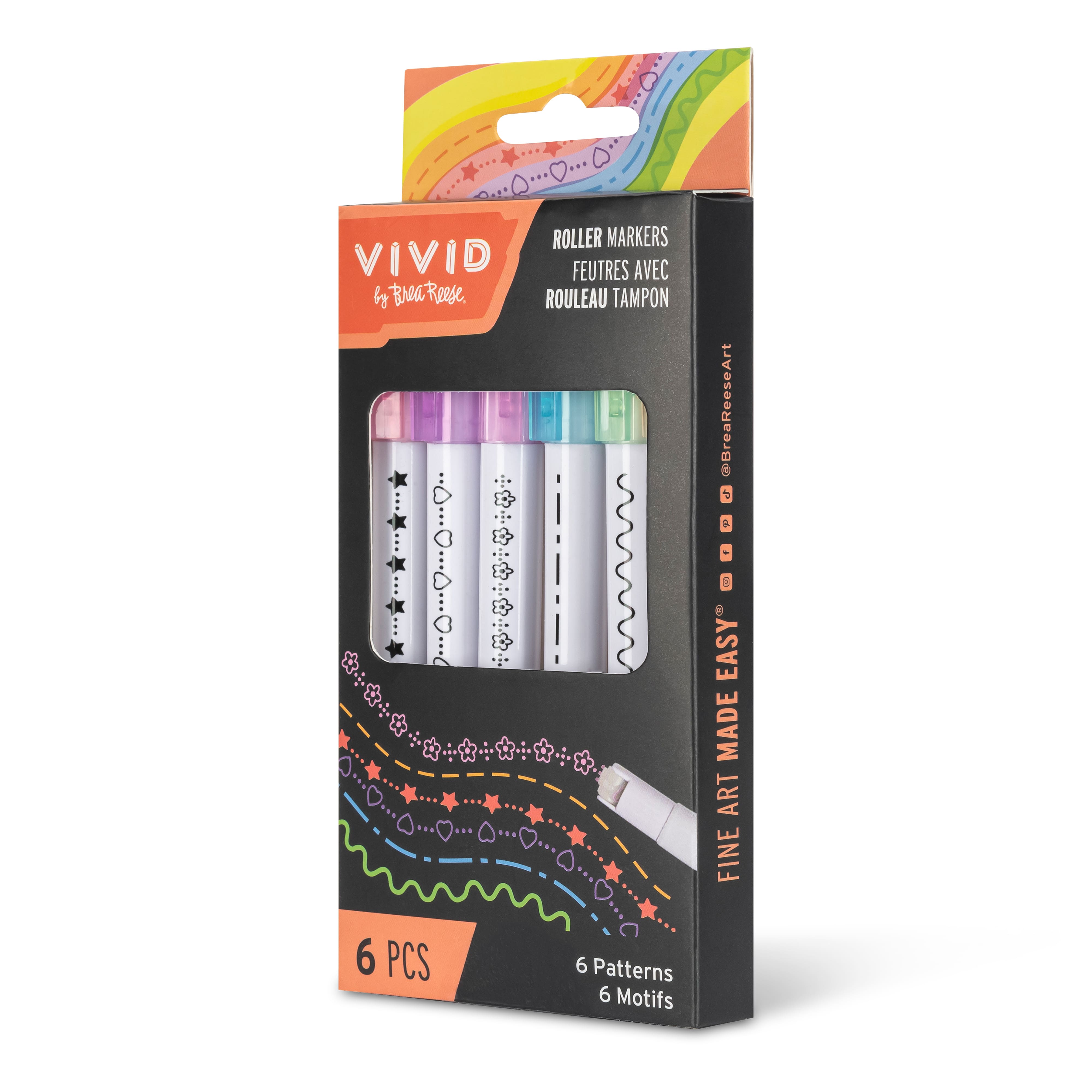 VIVID by Brea Reese&#xAE; Roller Markers Set