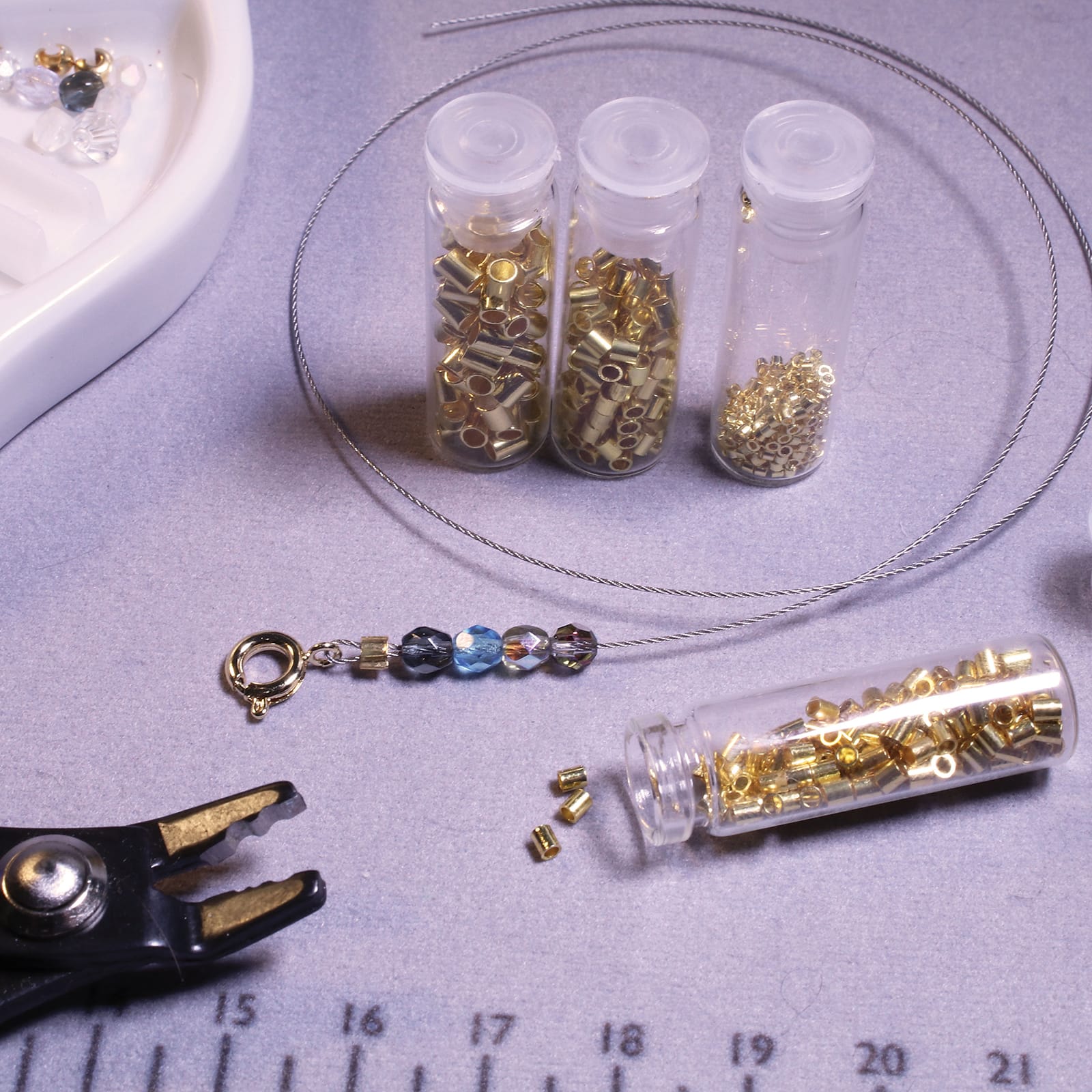 The Beadsmith&#xAE; Gold Plated Crimp Tubes, 600ct.