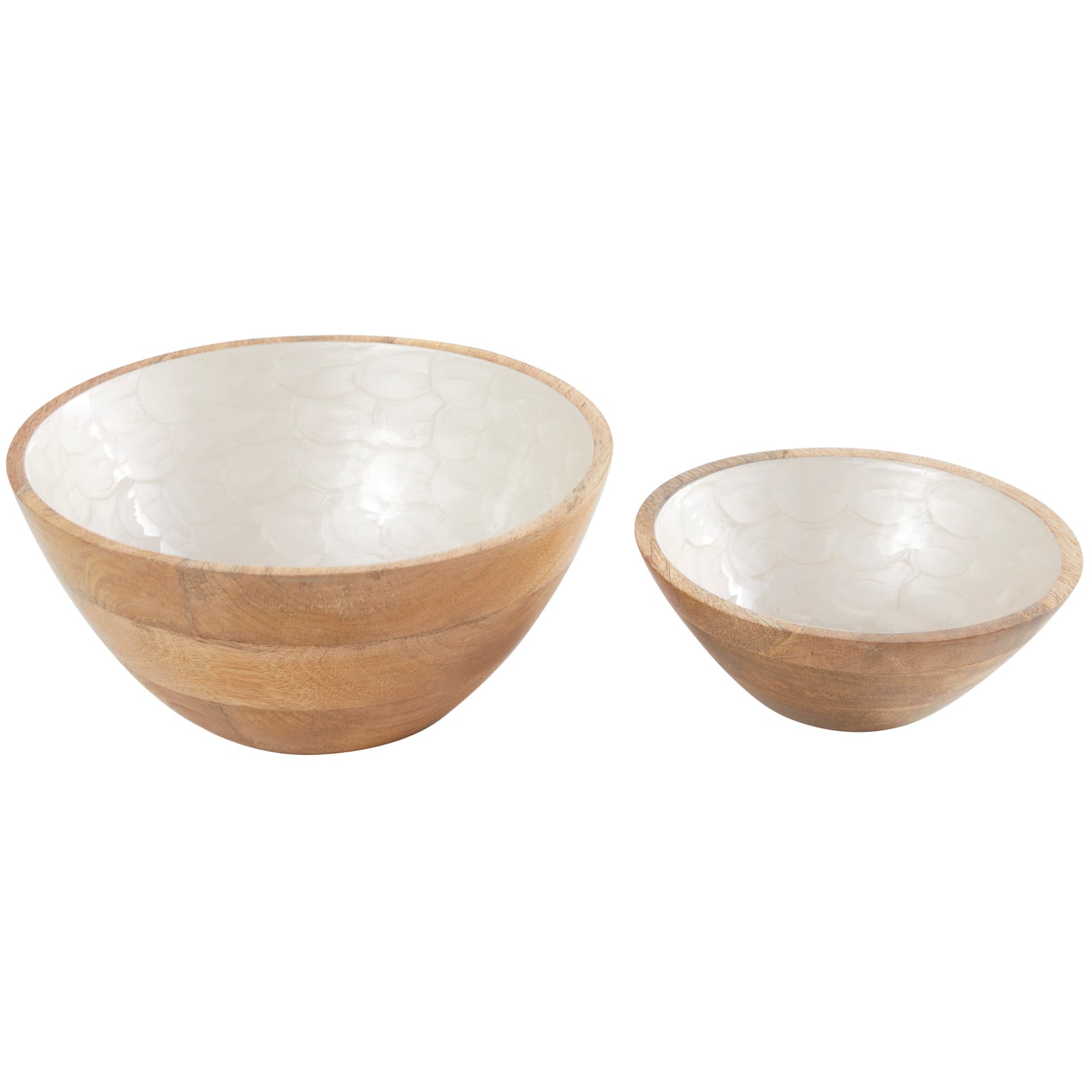 Mango Wood Handmade Nesting Decorative Bowl Set