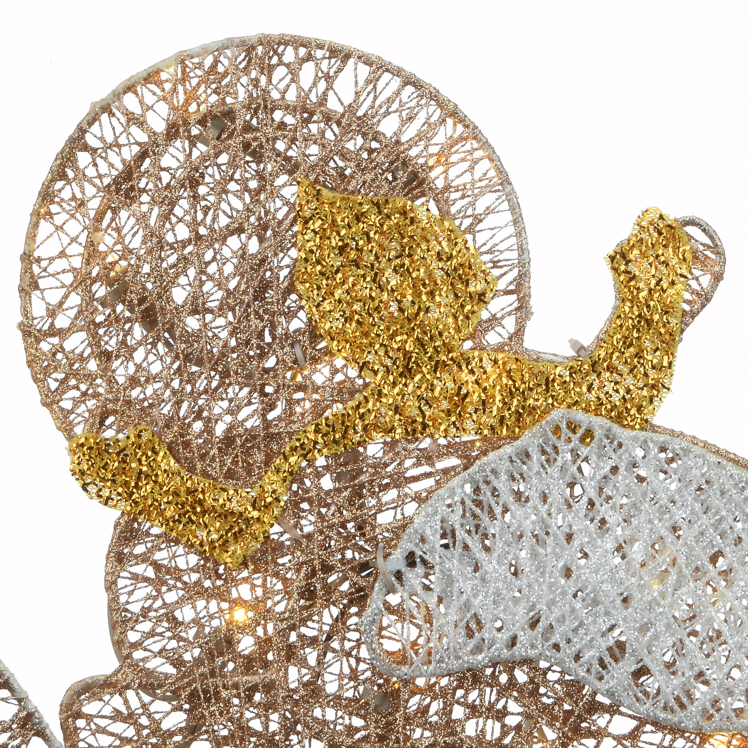 4.5ft. Crystal Splendor Nativity Set with 150 Mini Clear Lights