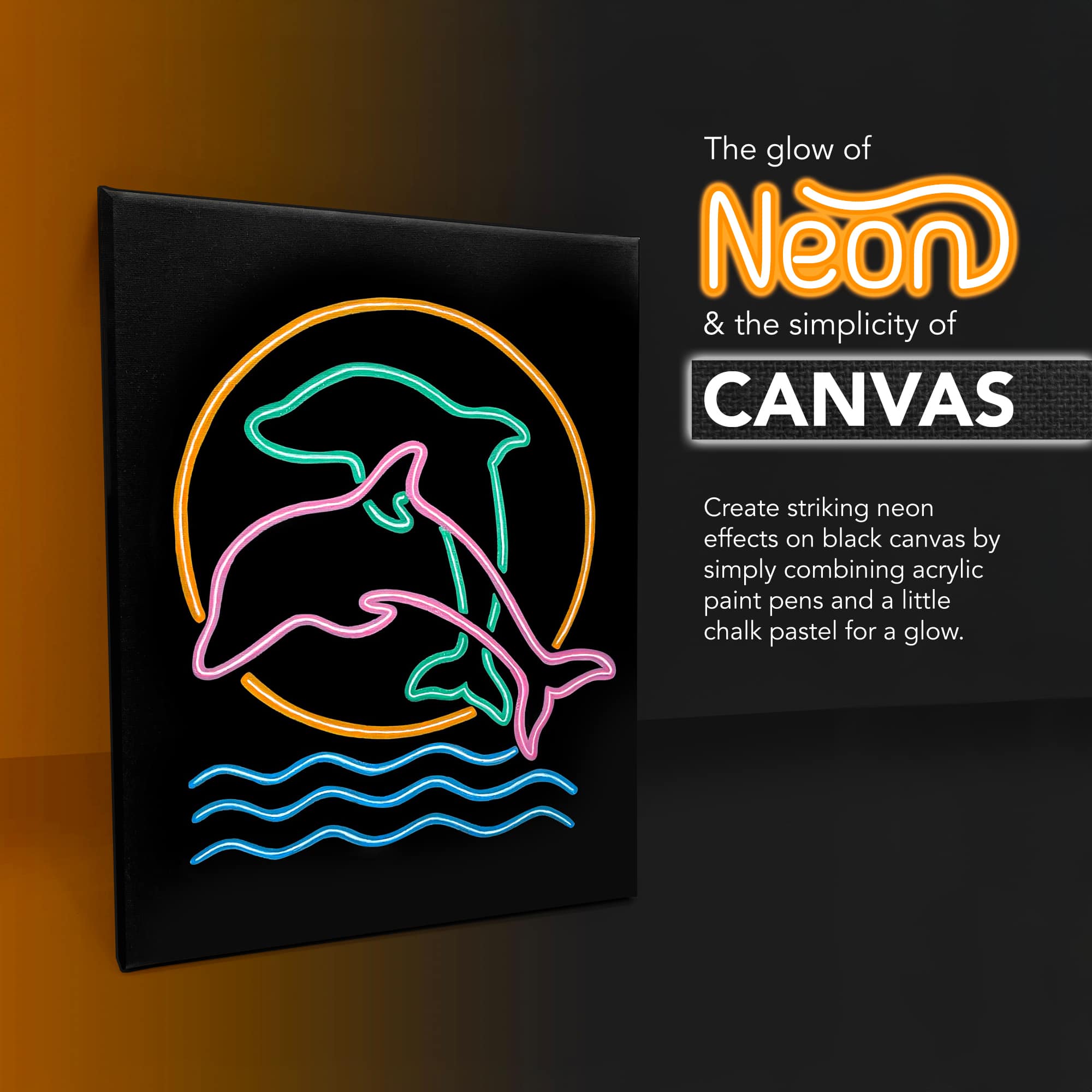 ArtSkills® 2 Pack Black Stretched Canvases