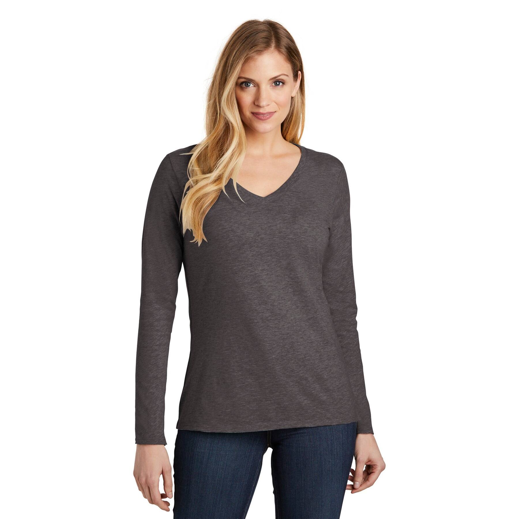 District® Very Important Tee® Long Sleeve V-Neck Women's T-Shirt