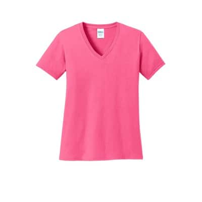 Port & Company® Ladies Core Cotton V-Neck Tee | Michaels