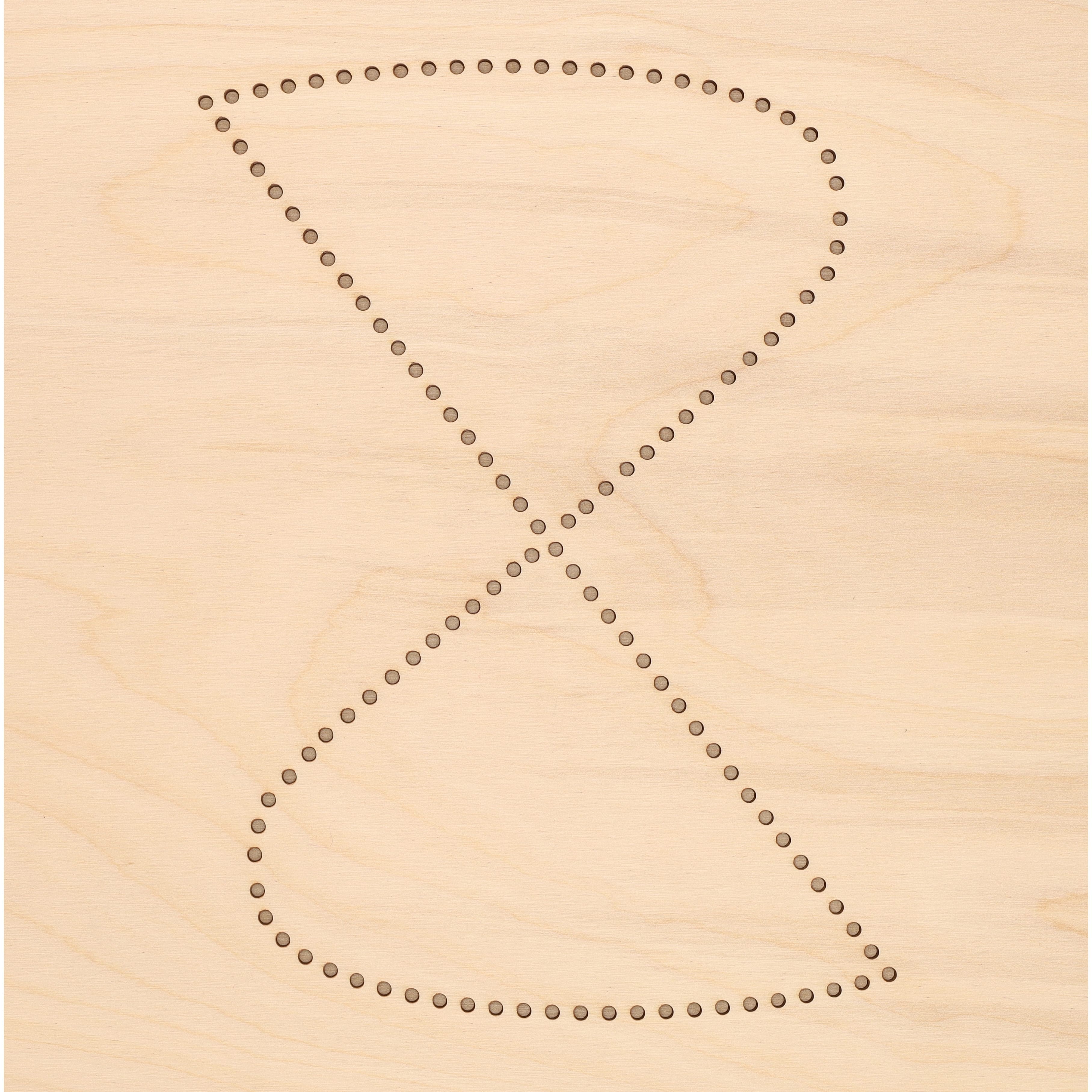 Leisure Arts&#xAE; Intermediate Vortex Wood Stitched String Art Panel Kit