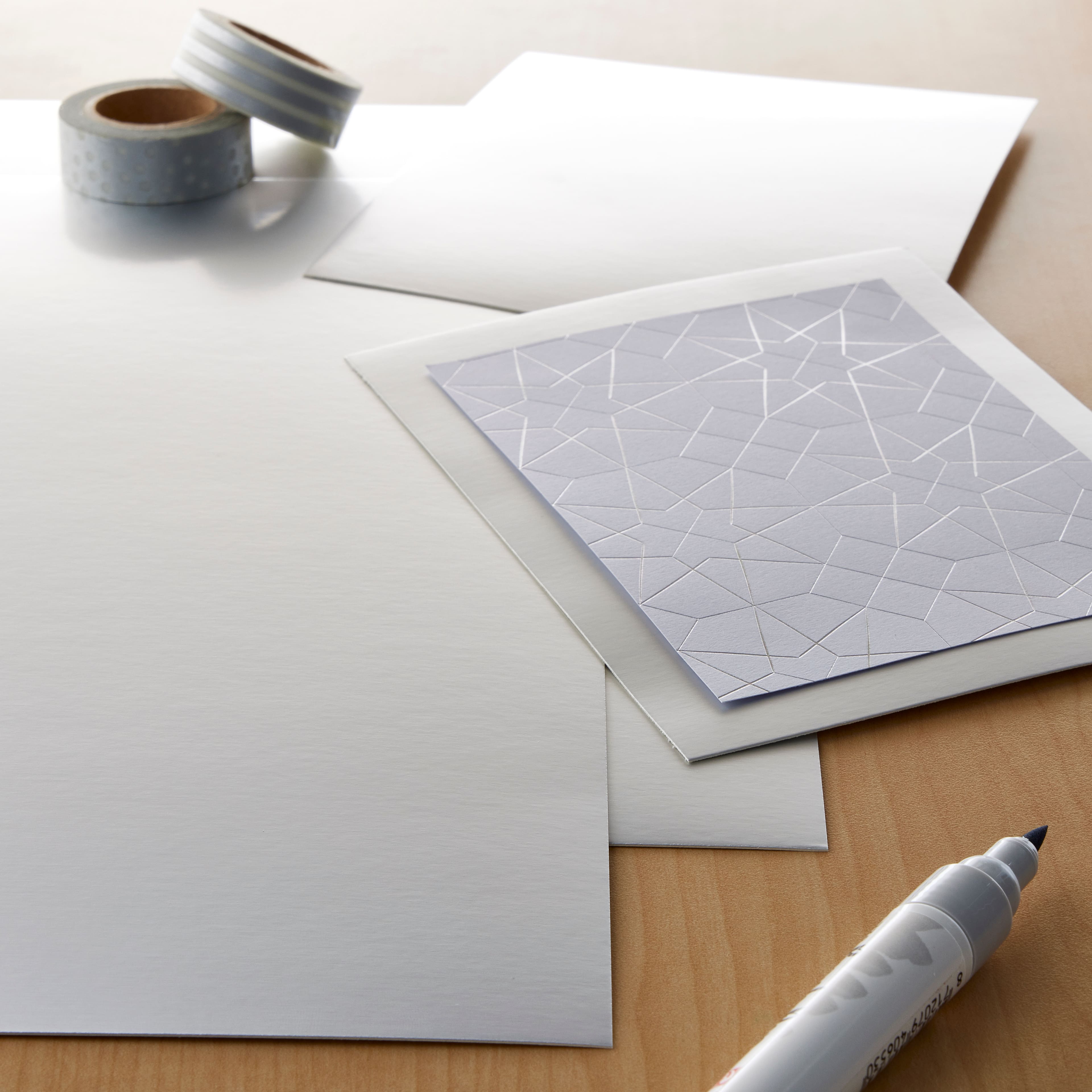 30 Pack: Silver Foil Matte Paper by Recollections®, 12" x 12"