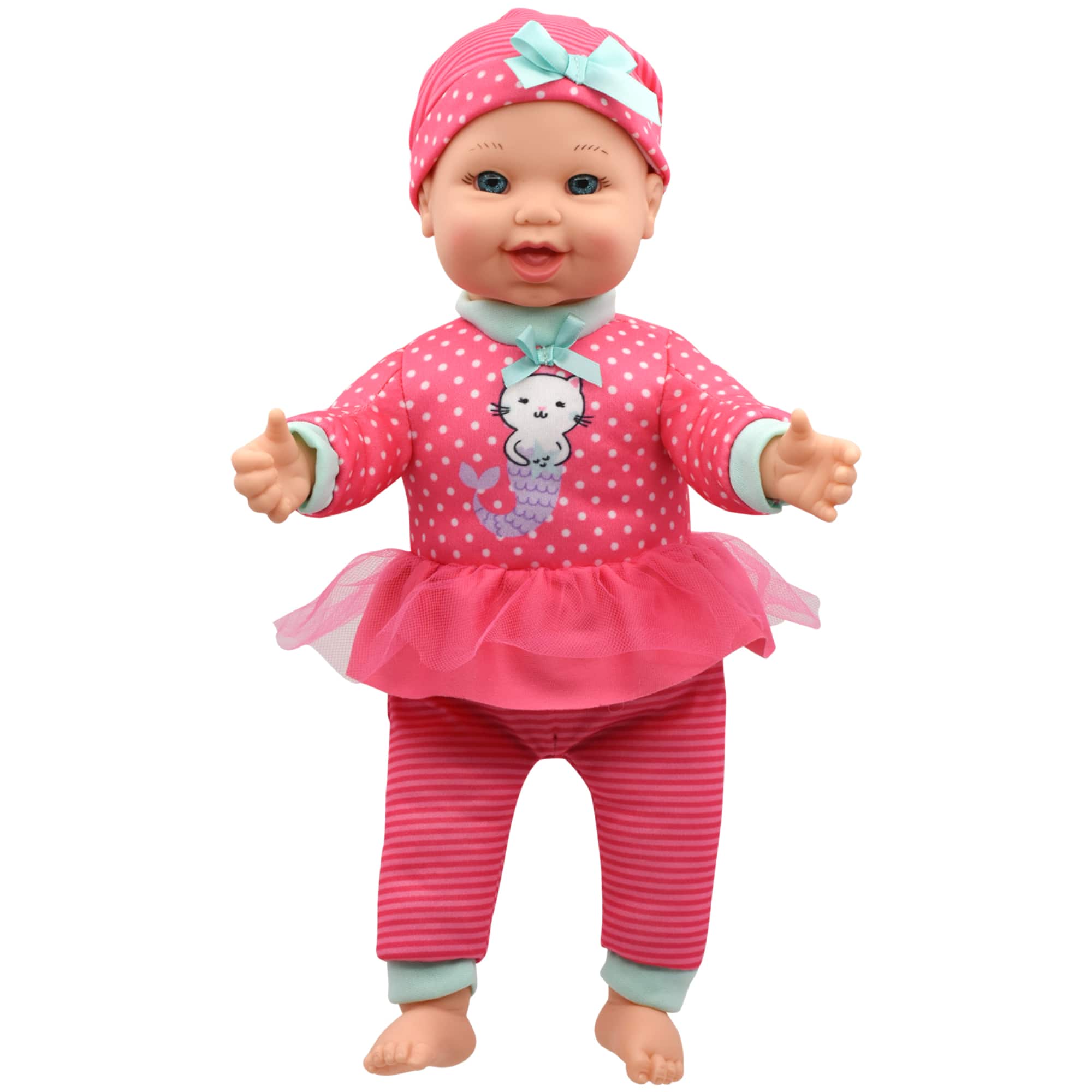 Little Darling 12&#x22; Soft Body Baby Doll With 6 Different Baby Sounds