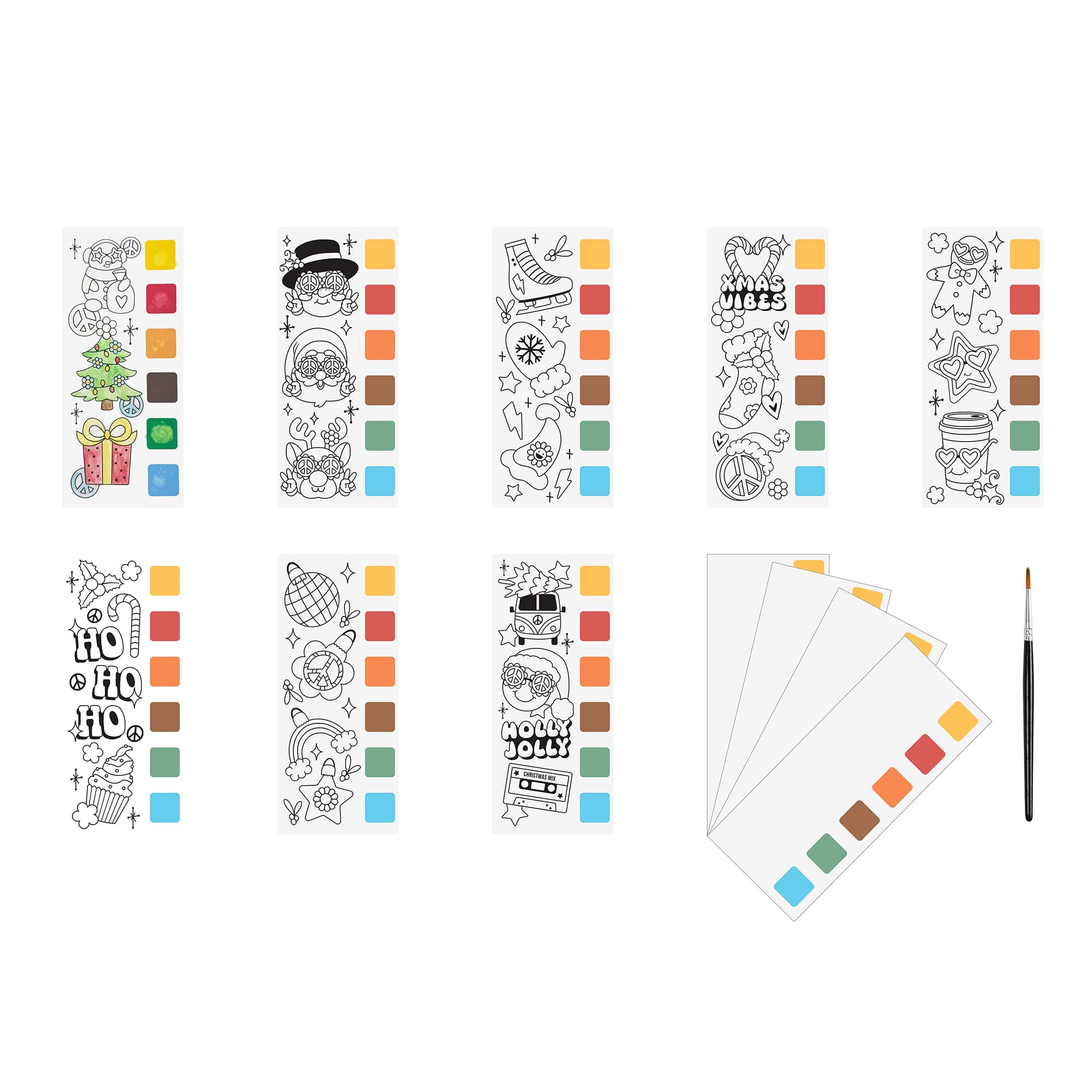 VIVID by Brea Reese&#xAE; Frosty Holiday Bookmark Watercolor Pad Kit