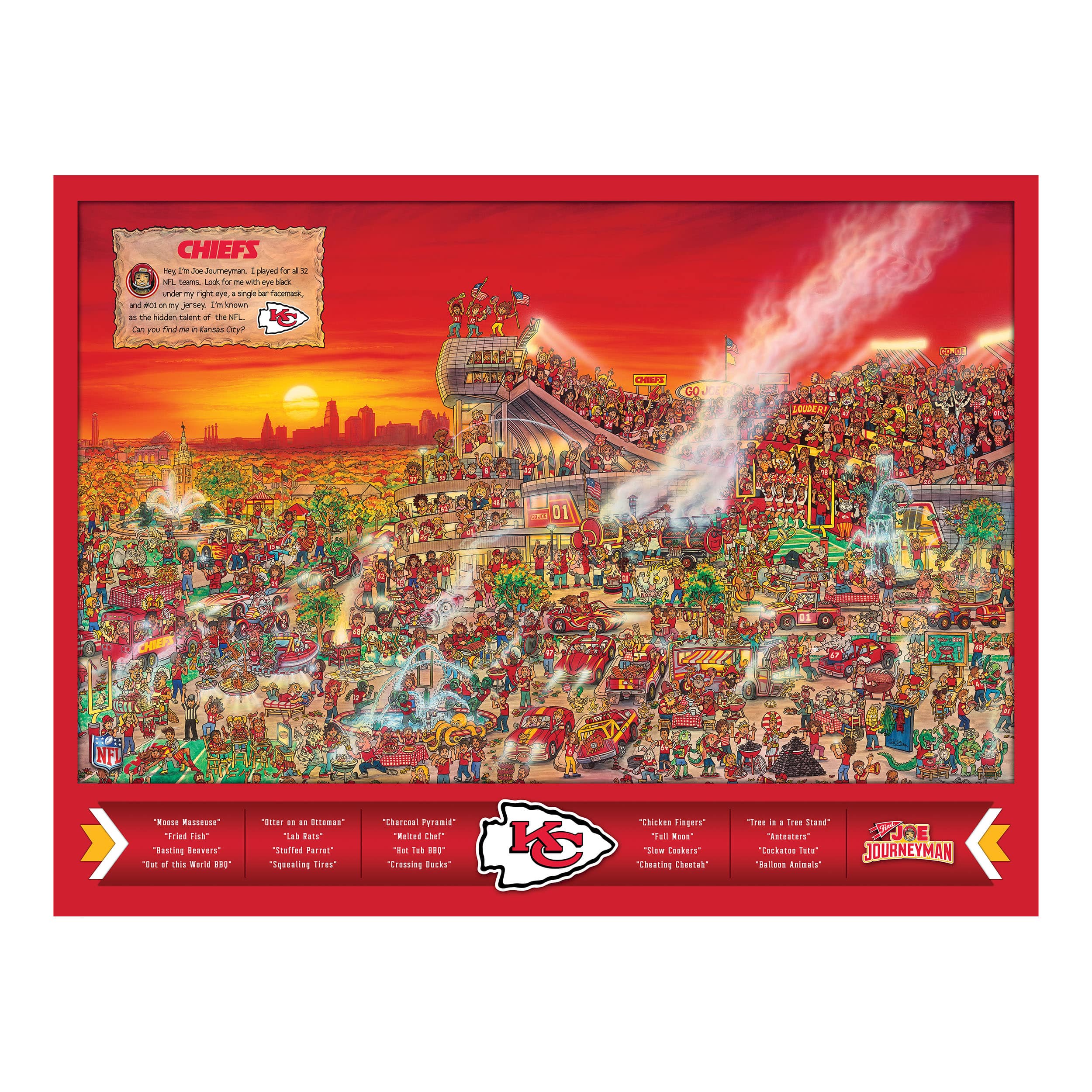 Joe Journeyman NFL 500 Piece Jigsaw Puzzle