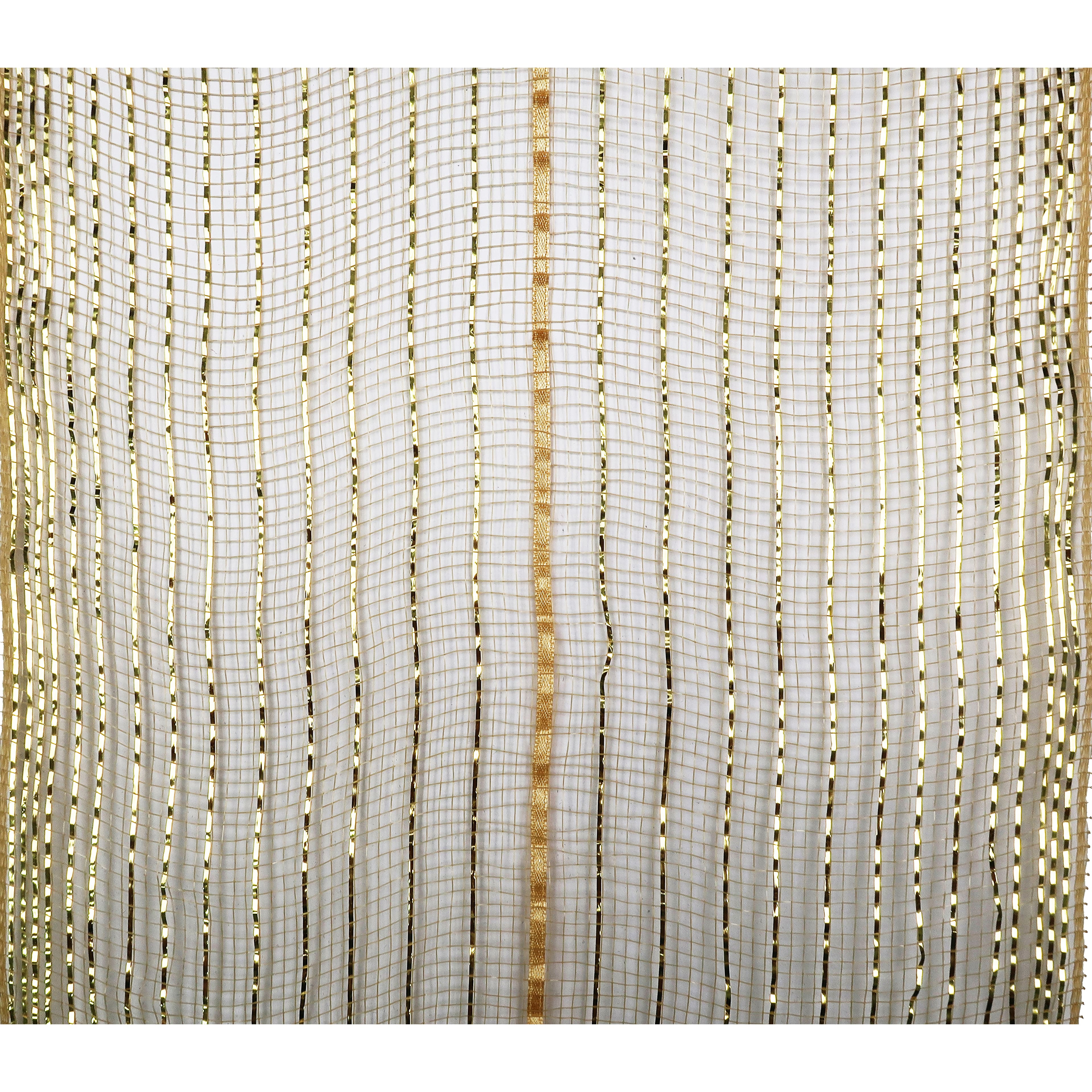 9.5&#x22; x 18ft. Gold Easy Pull Mesh by Celebrate It&#x2122; Christmas