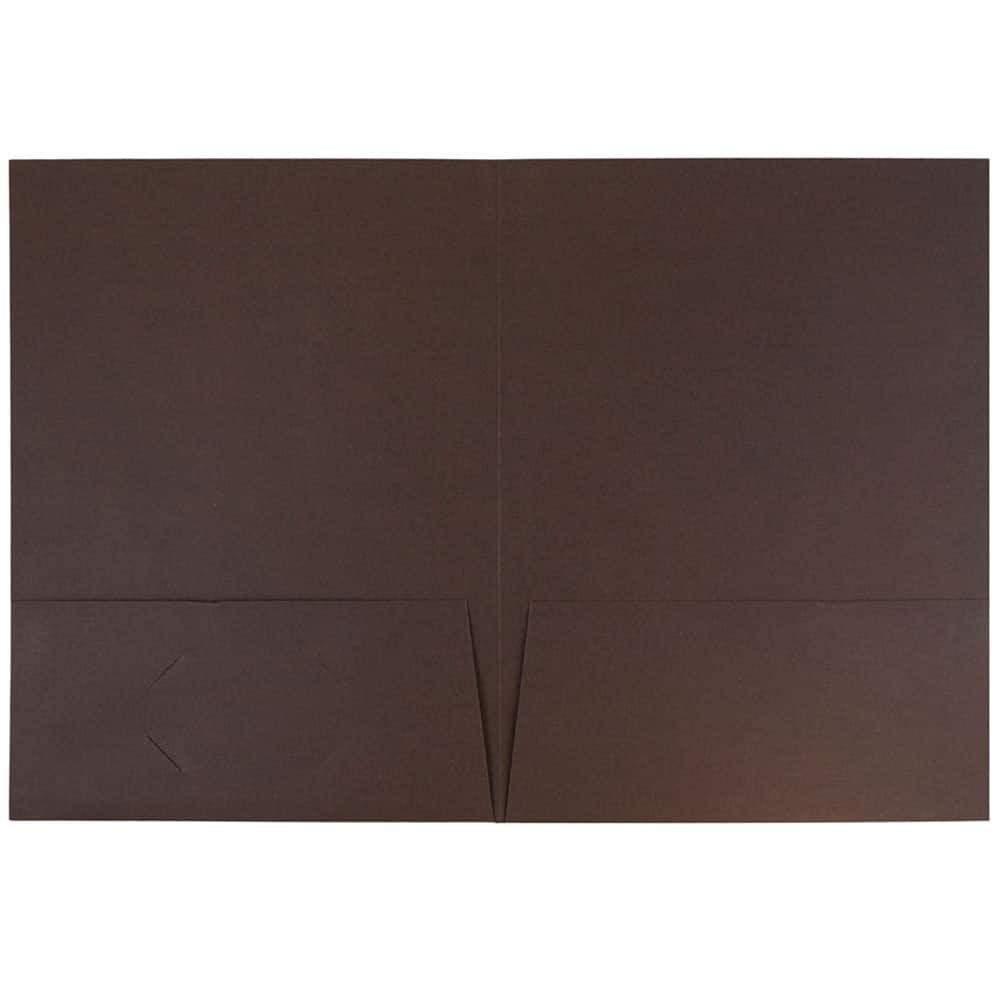 JAM Paper 2-Pocket Textured Linen Business Folders, 100ct.