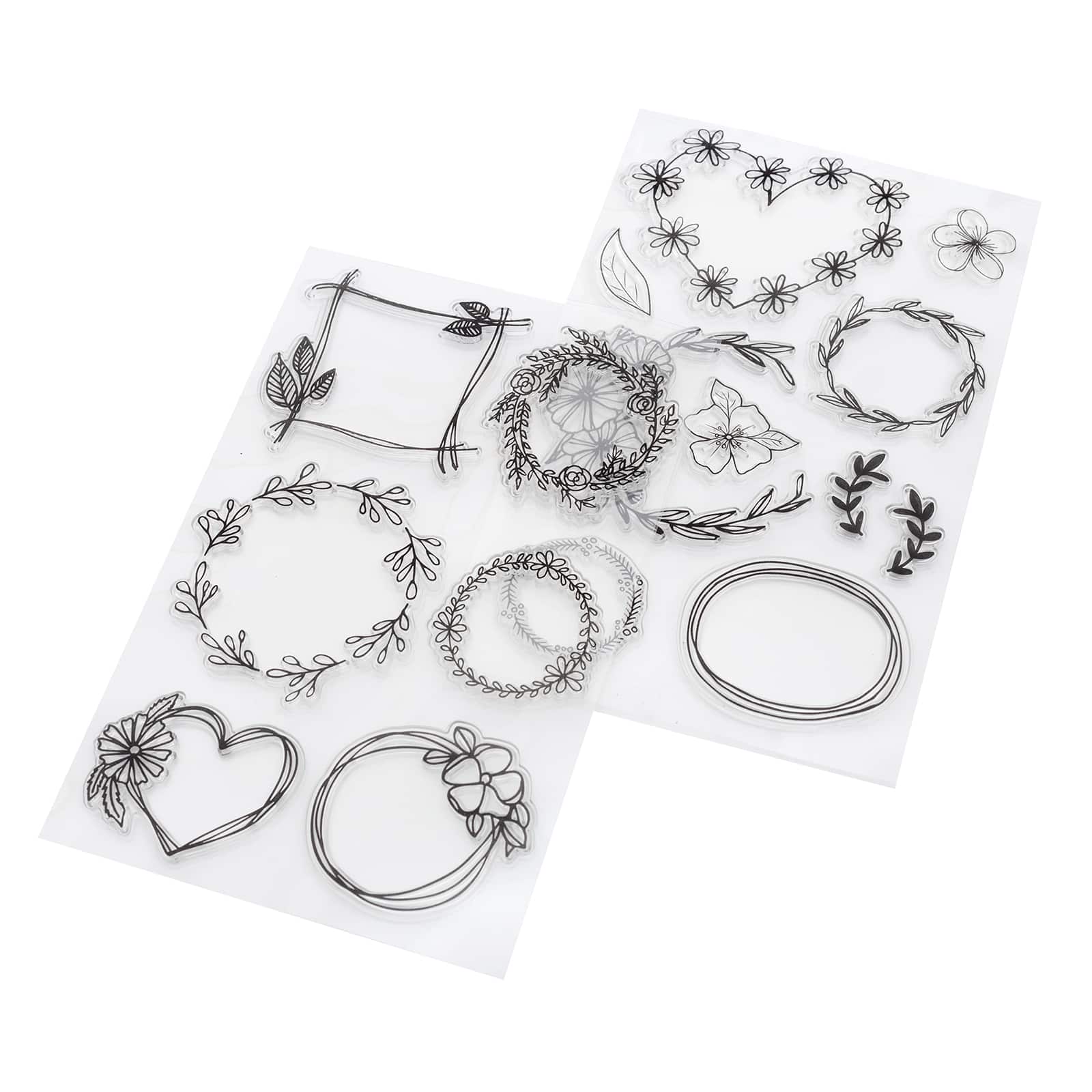 6 Pack: Floral Border Clear Stamps by Recollections™