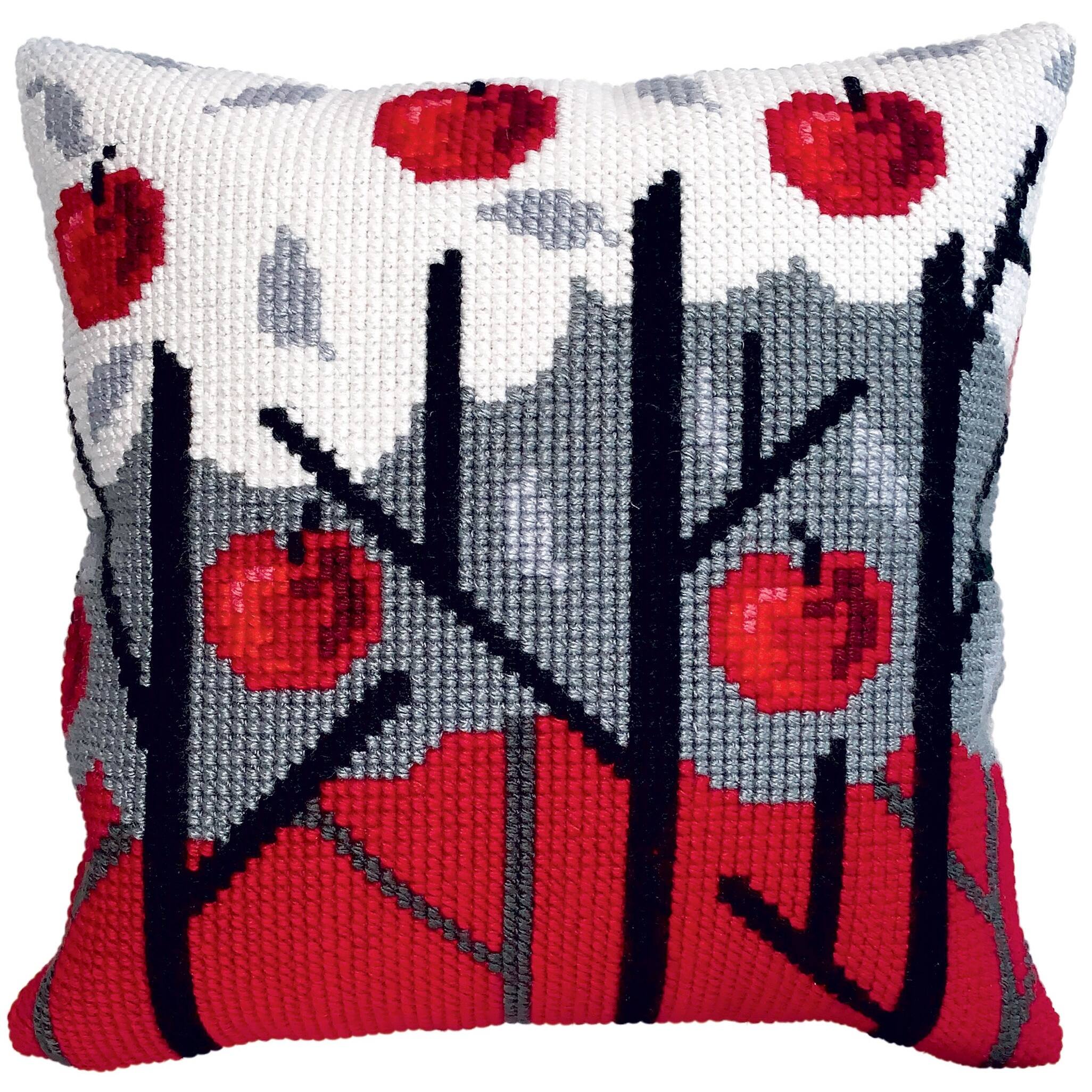 RTO Collection D'Art® Apple Garden Stamped Needlepoint Cushion Kit Michaels
