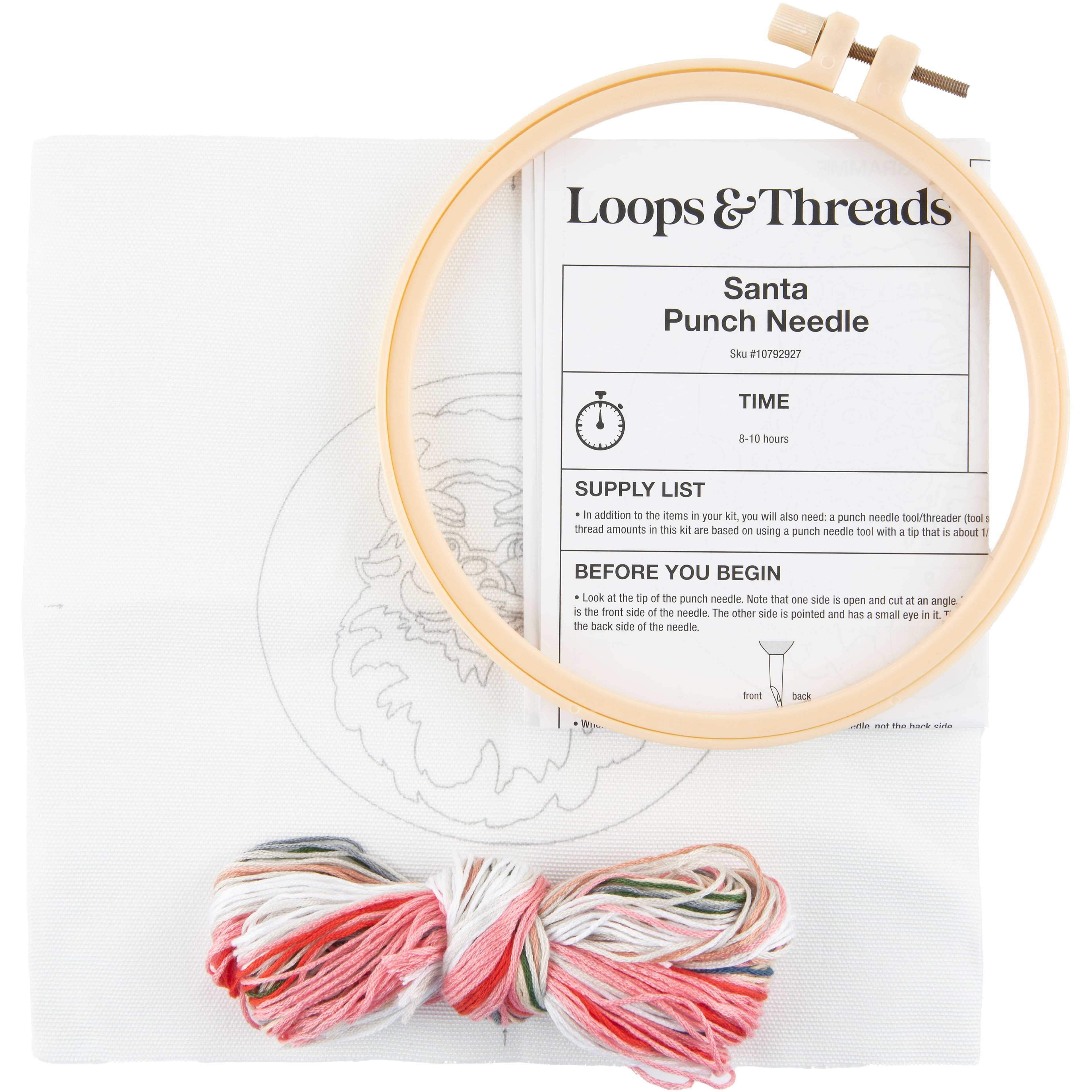 6" Santa Punch Needle Kit by Loops & Threads®