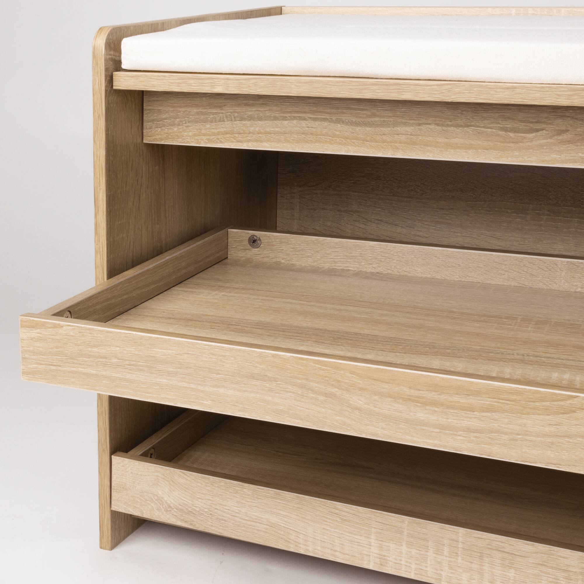 32" Shoe Rack Bench Storage Unit