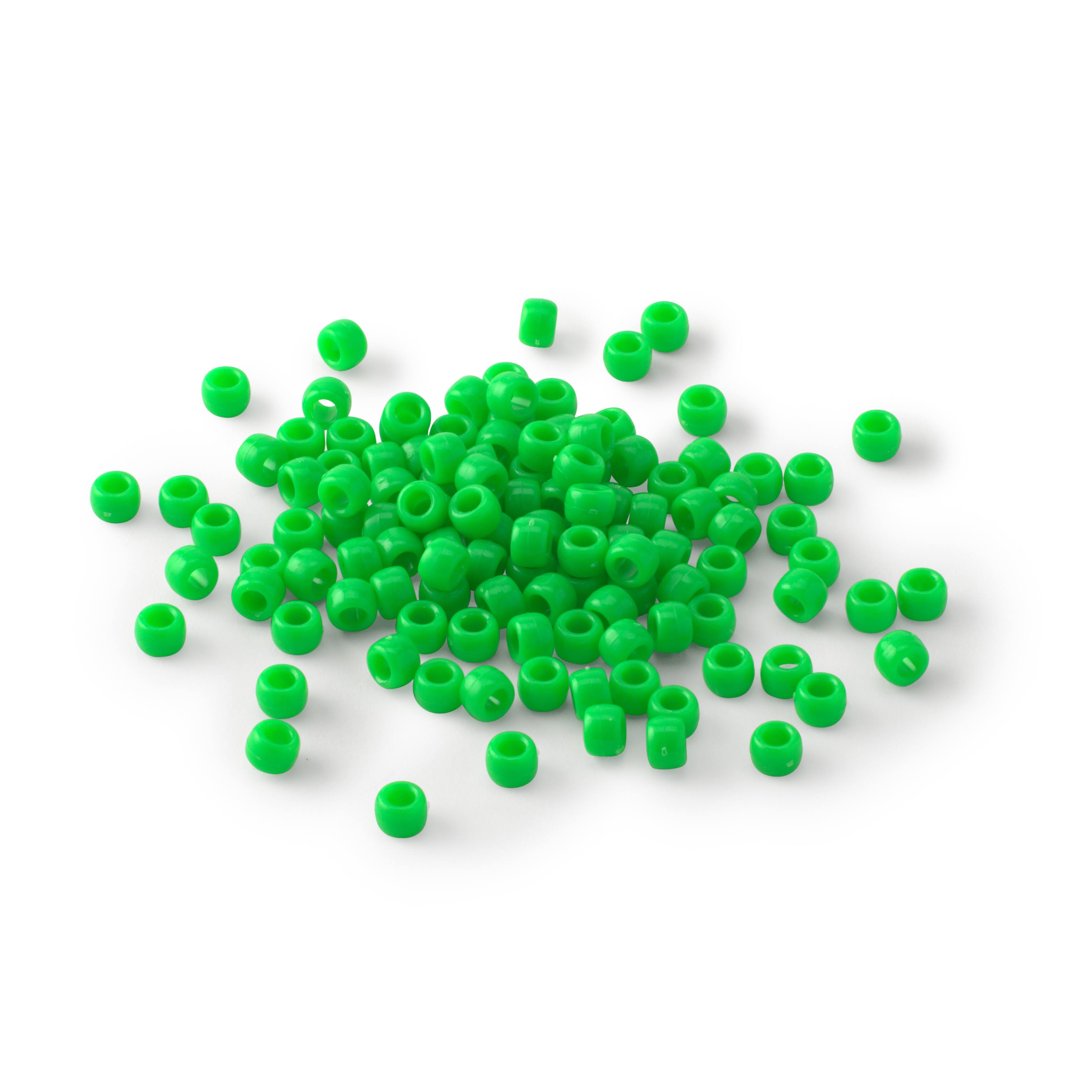 12 Packs: 580 ct. (6,960 total) Opaque Pony Beads by Creatology™, 6mm x 9mm