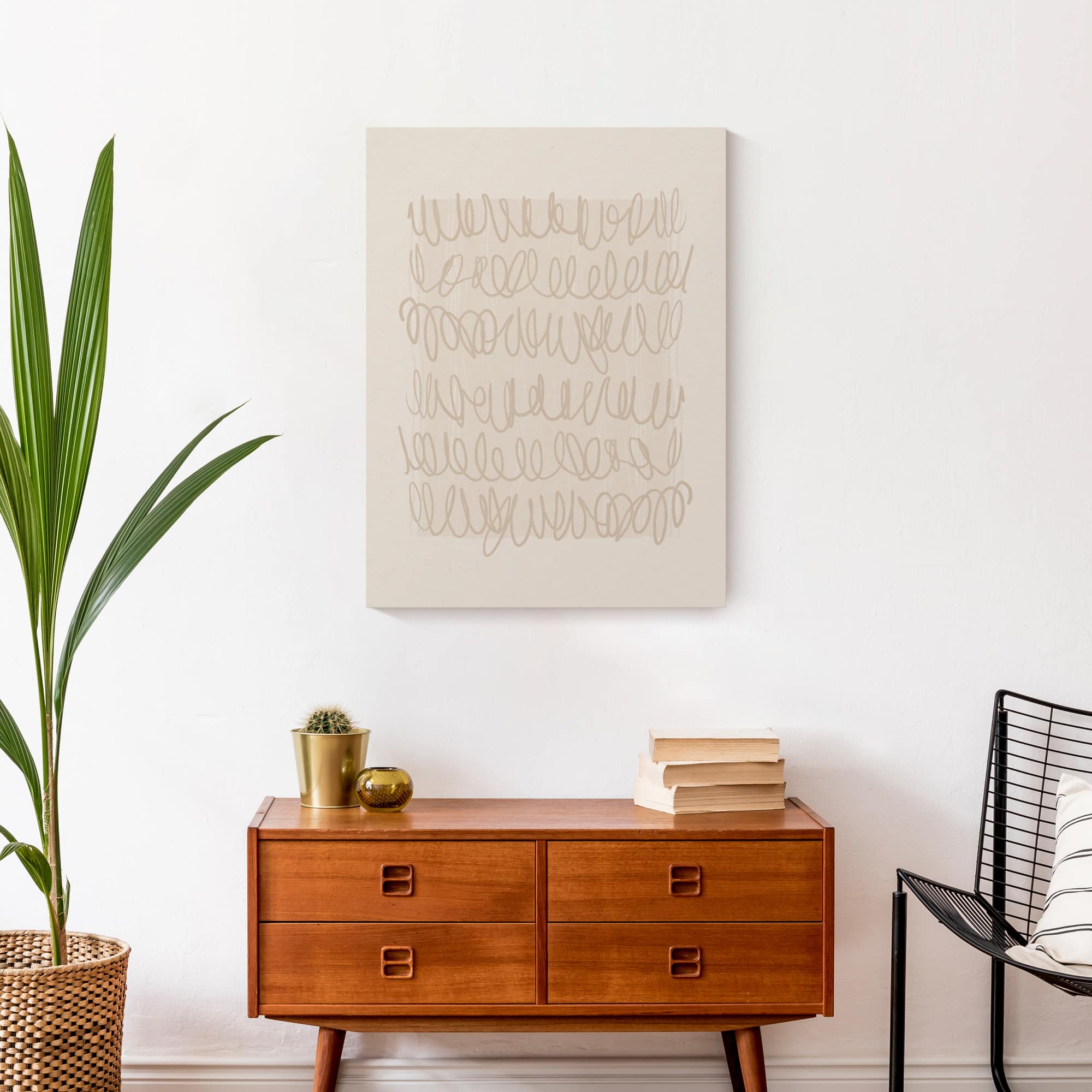 Subtle Scribble 18" x 24" Canvas Wall Art