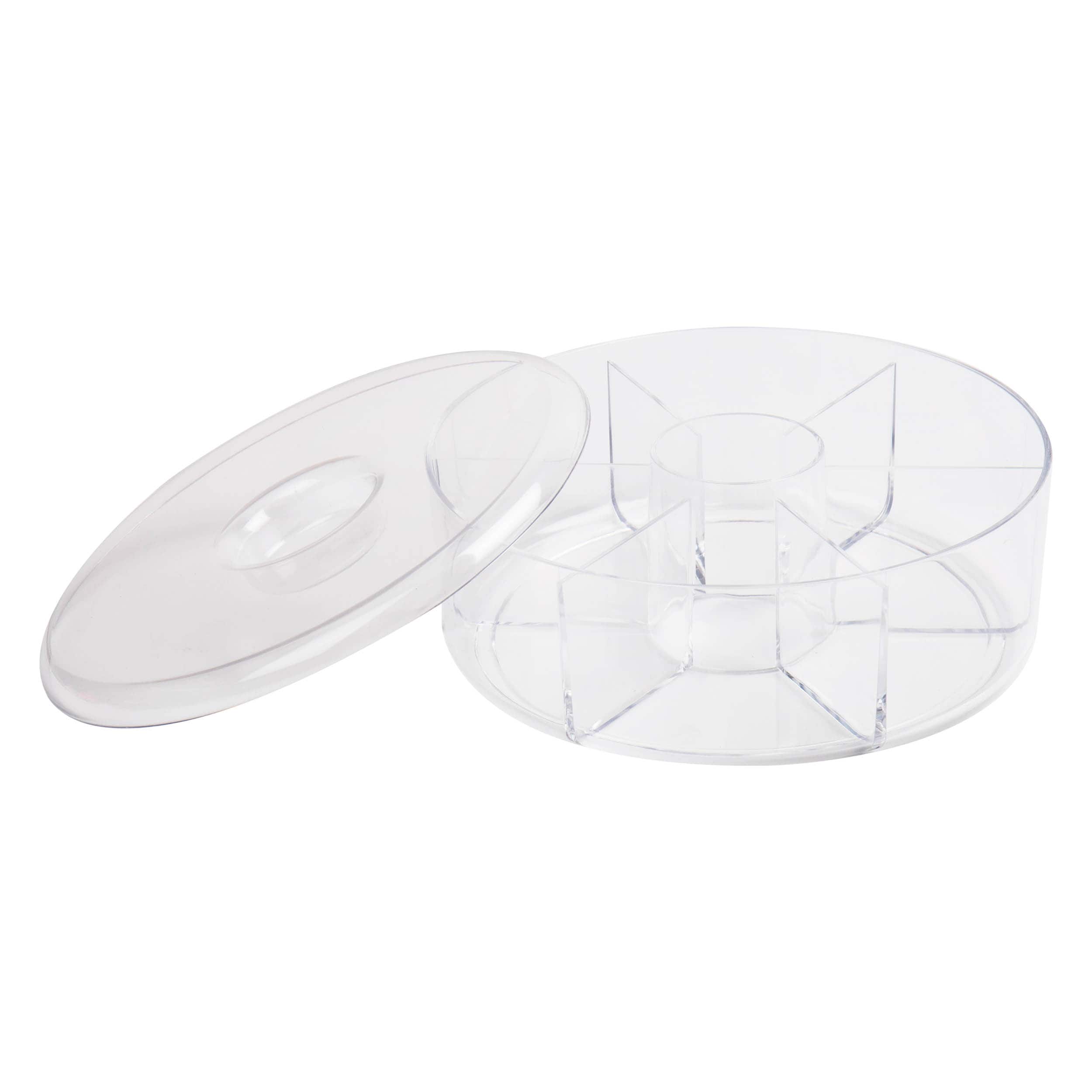Mind Reader 6-Compartment Clear Acrylic Tea Bag Storage &#x26; Organizer