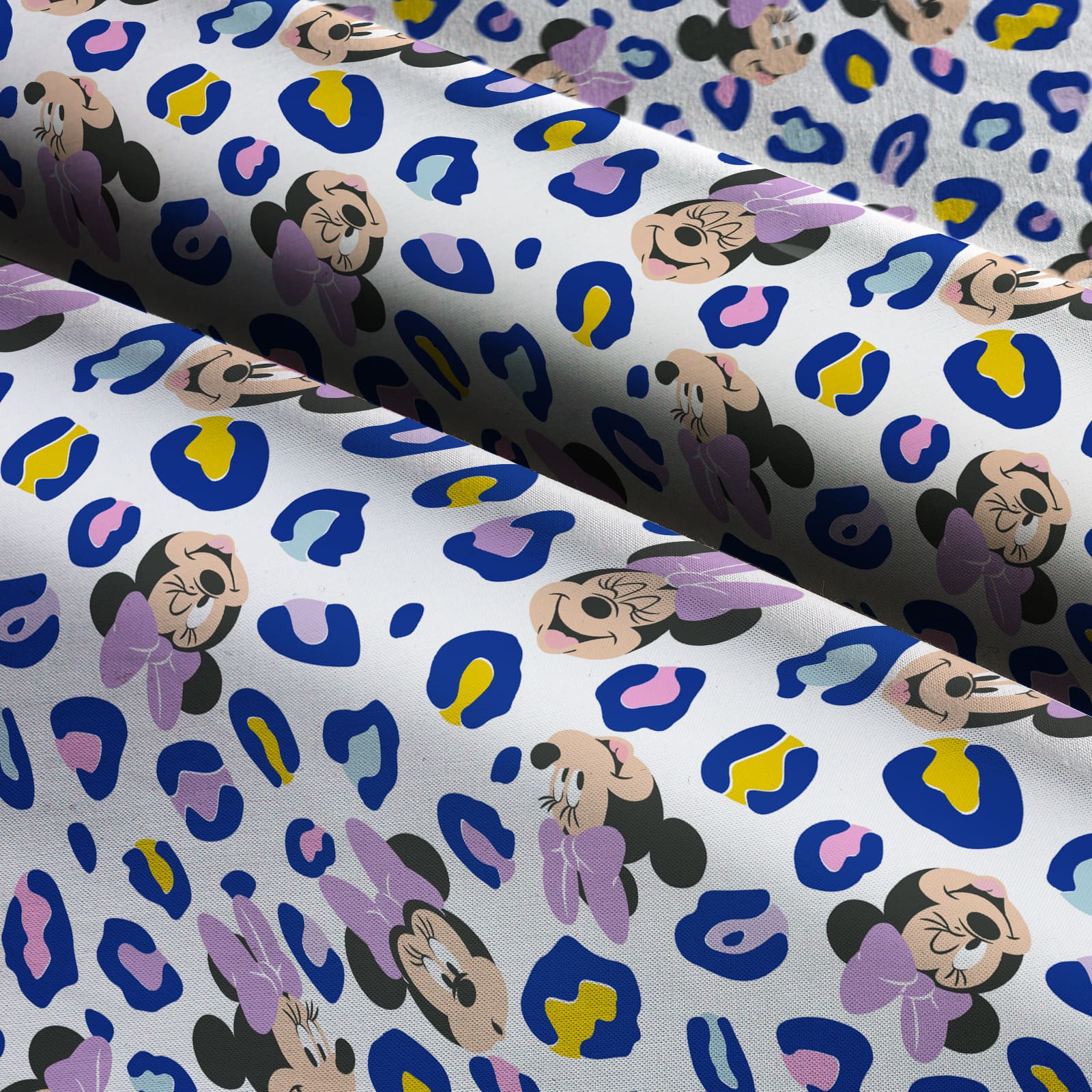 Disney&#xAE; Minnie Mouse Multicolor Leopard Print Cotton Fabric
