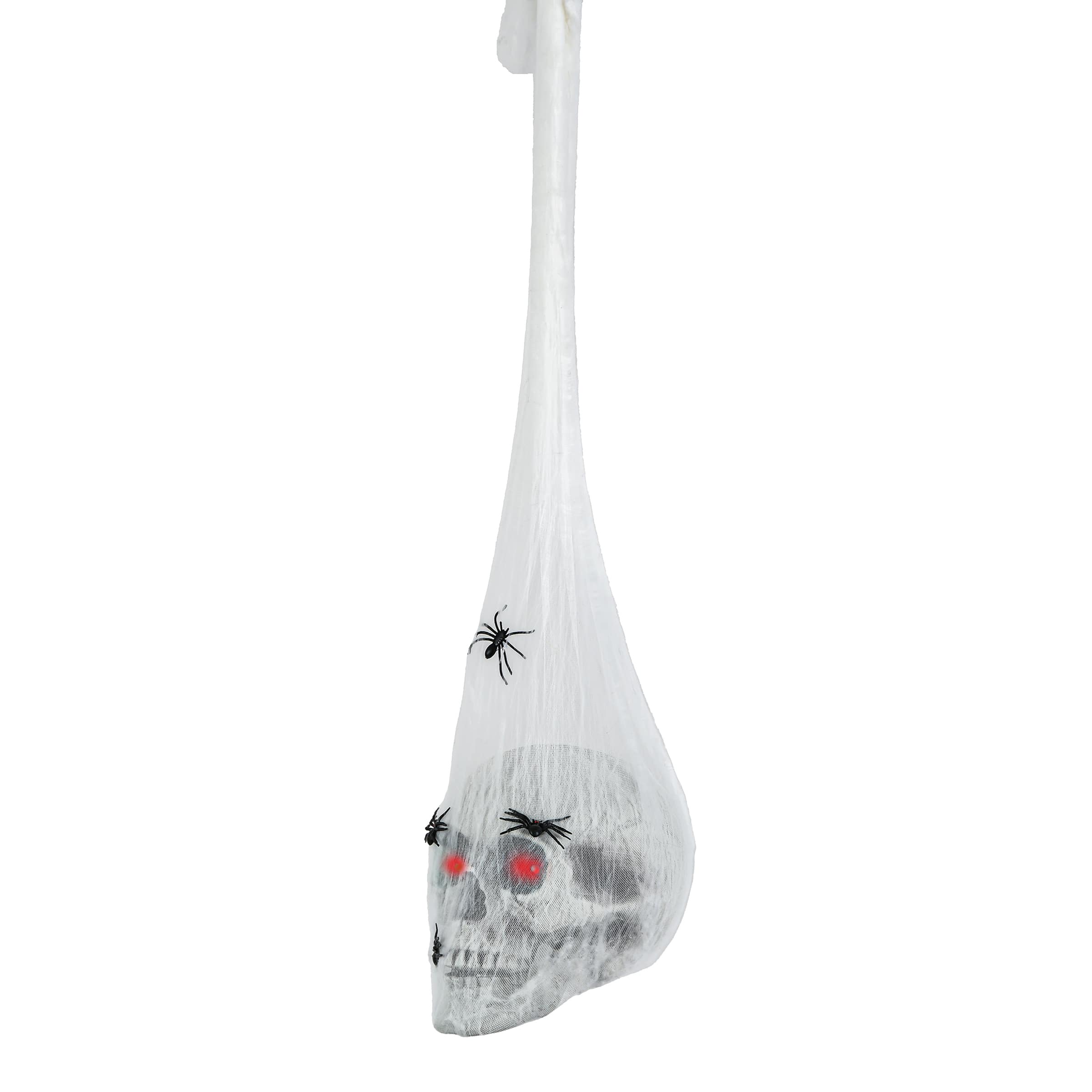 27" Animated Sound Activated Halloween Hanging Skull