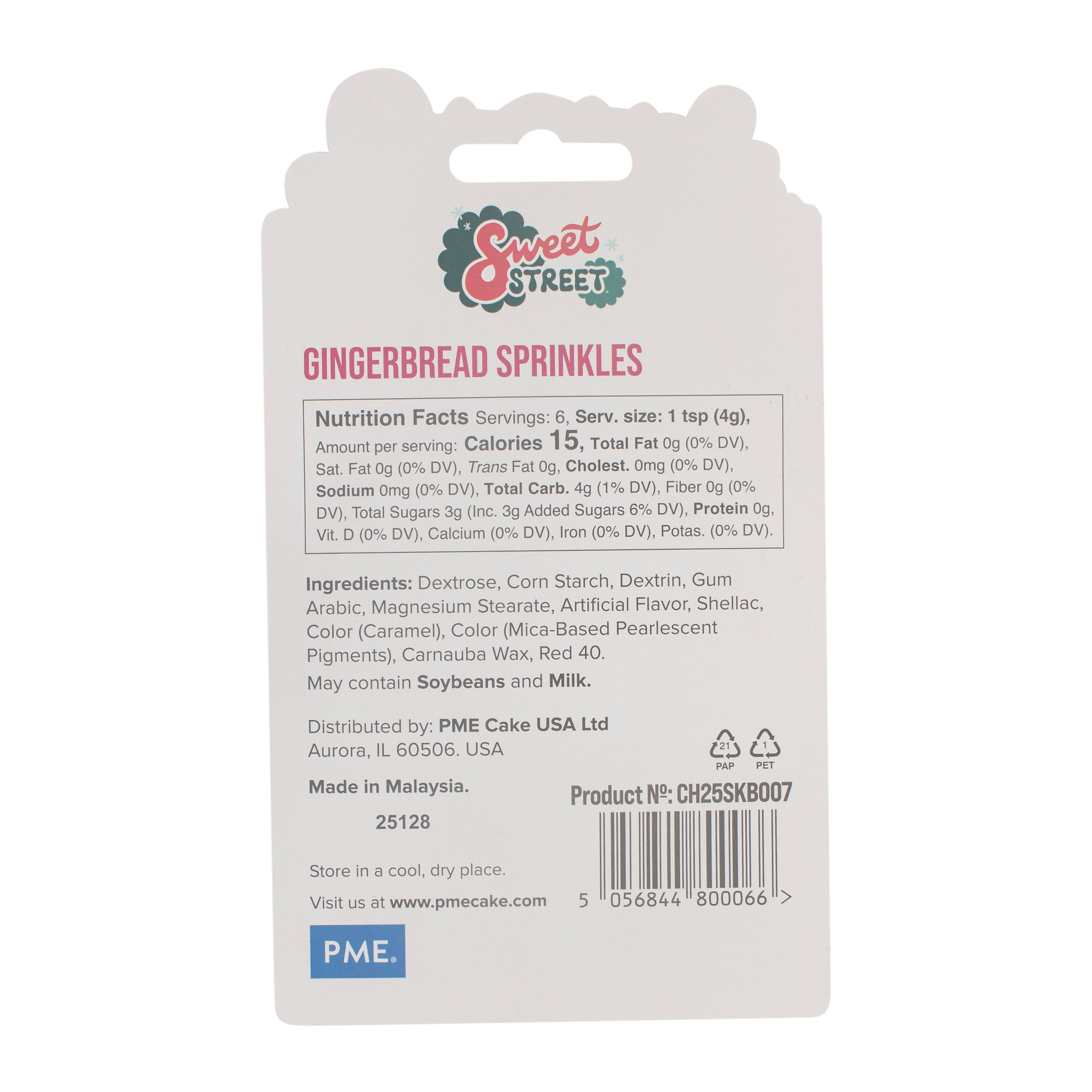 PME Cake Sweet Street&#xAE; Gingerbread Sprinkles
