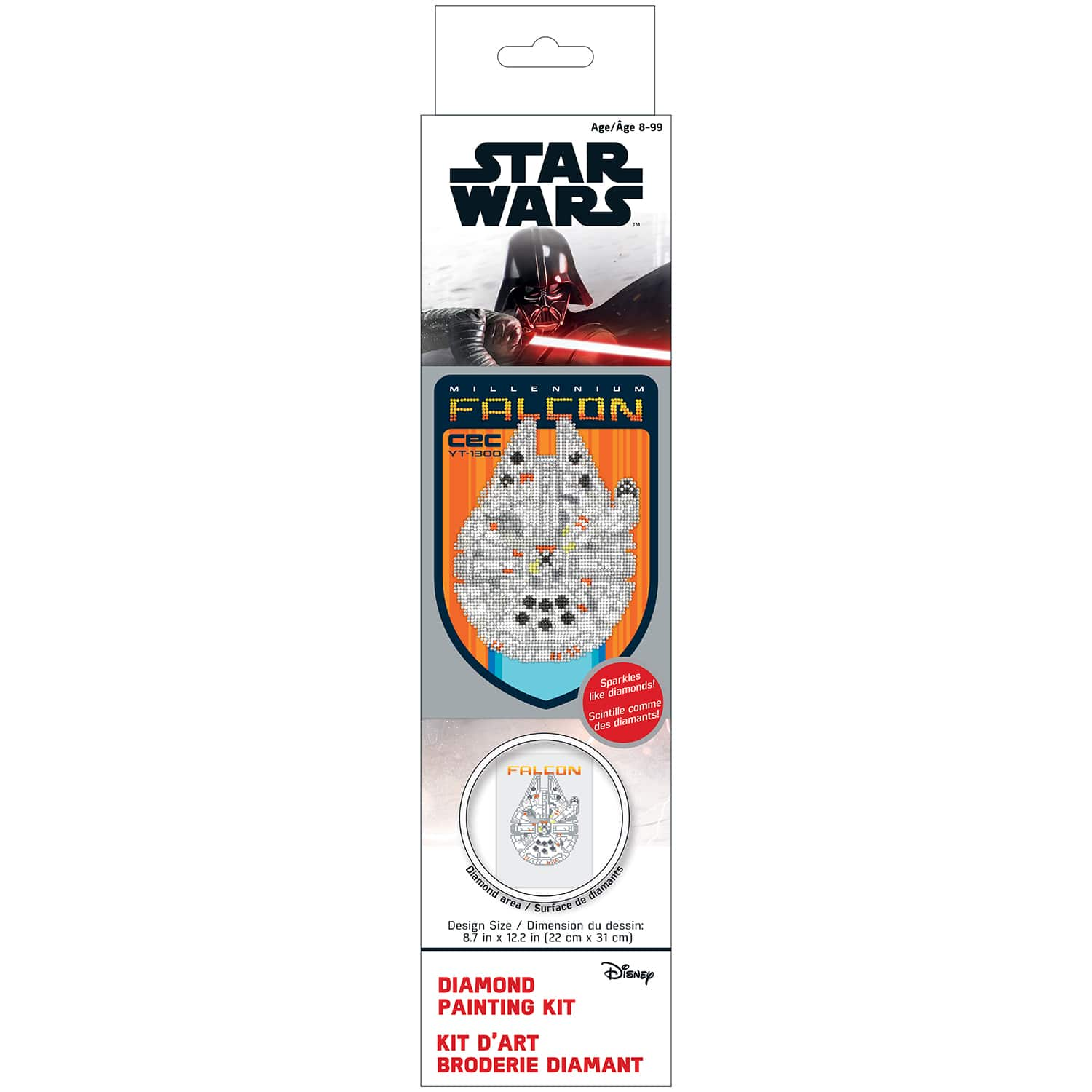 Camelot&#xAE; Dots Millennium Falcon Cec Yt-1300 Diamond Painting Kit