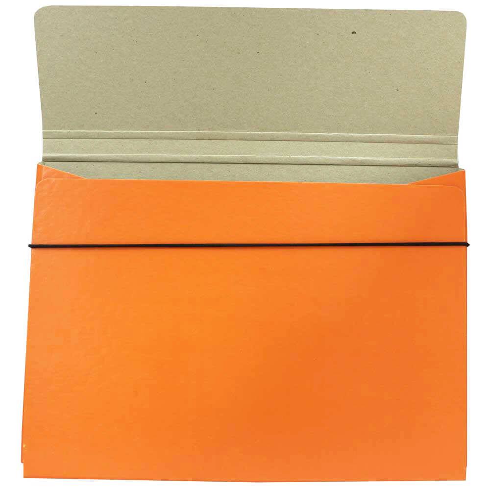 JAM Paper Strong Thin Portfolio Carrying Case with Elastic Band Closure