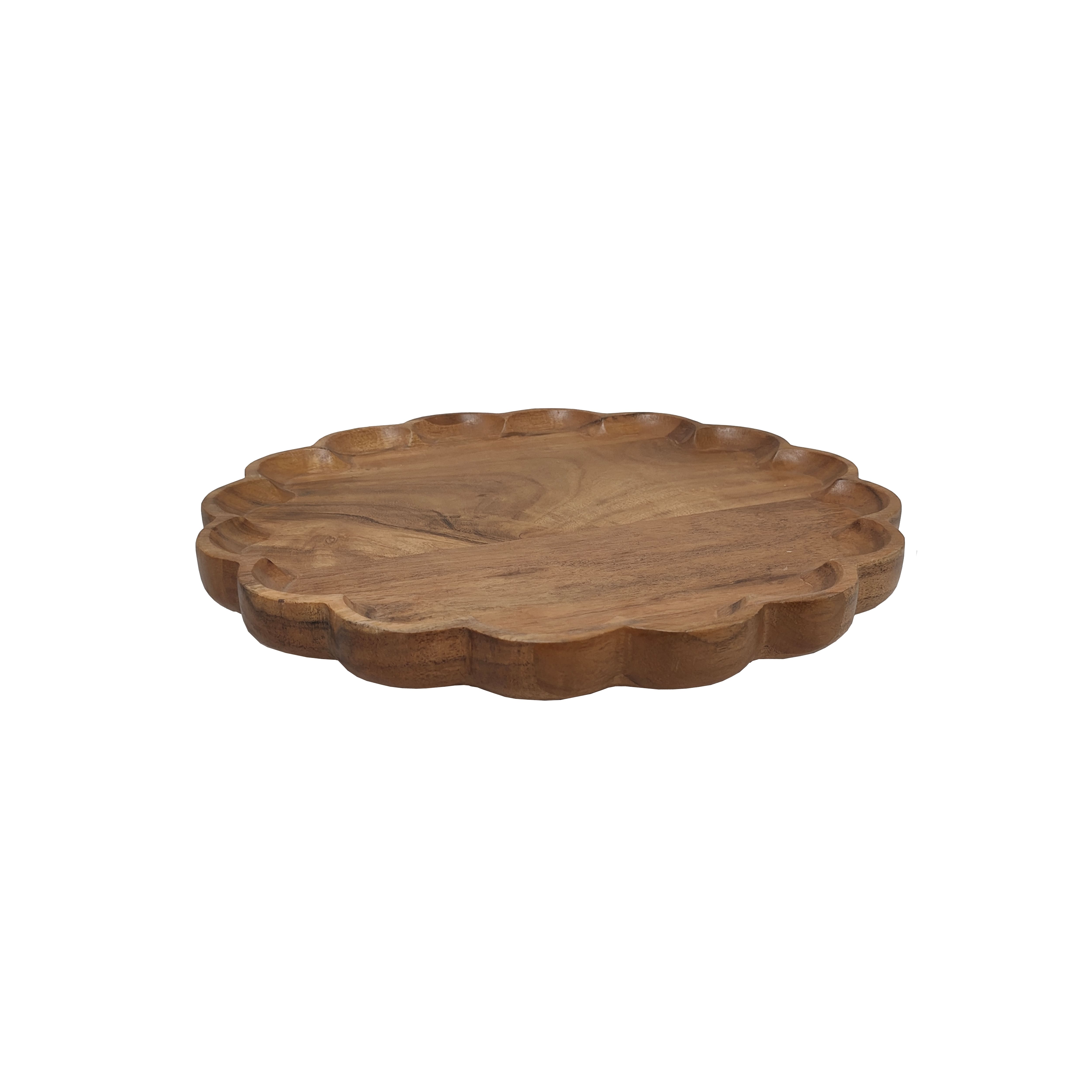 Scalloped Wood Lazy Susan by Ashland®
