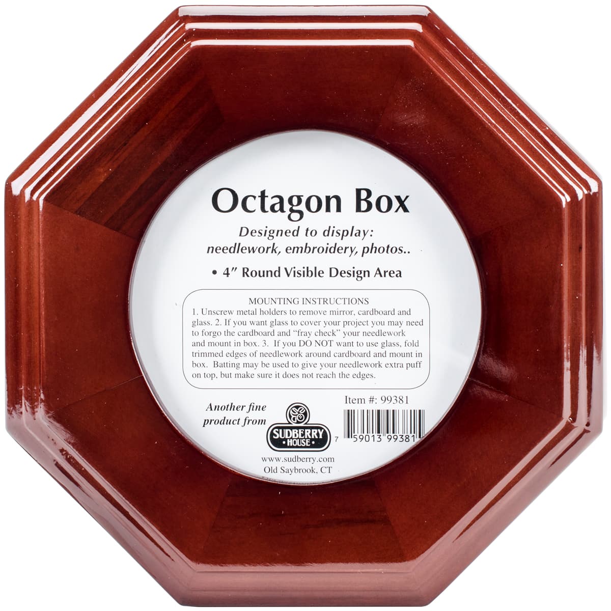 Sudberry House Mahogany Octagon Box