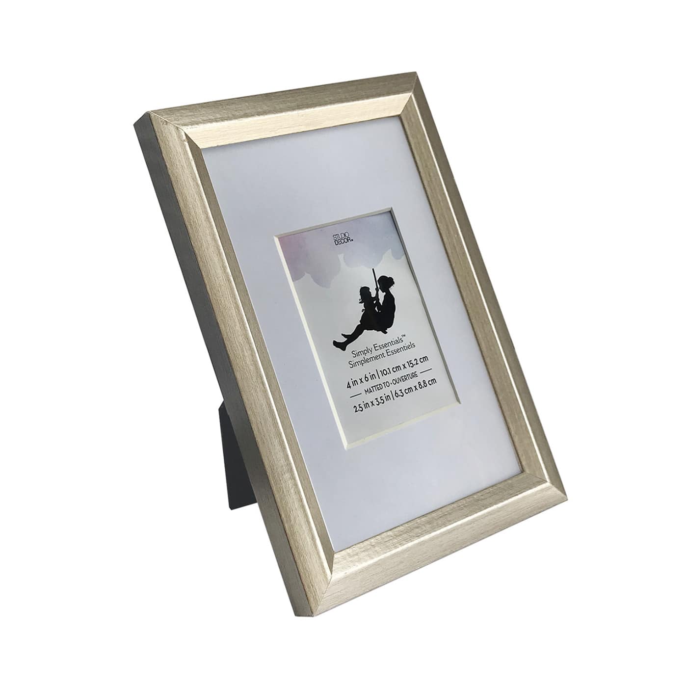 Silver Foil Frame with Mat, Simply Essentials&#x2122; by Studio D&#xE9;cor&#xAE;