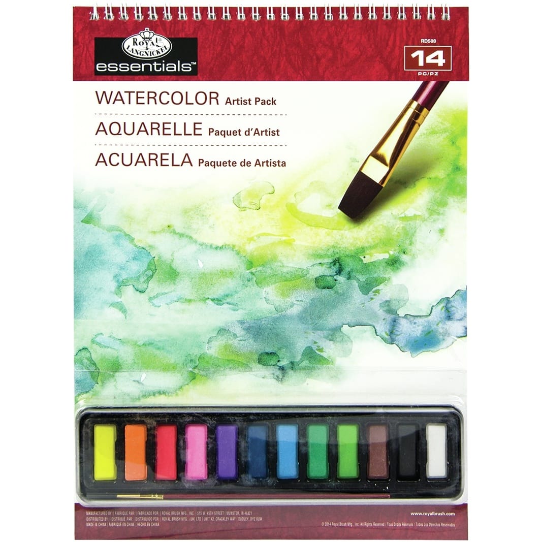 Royal &#x26; Langnickel&#xAE; Essentials&#x2122; 14 Piece Watercolor Artist Pack