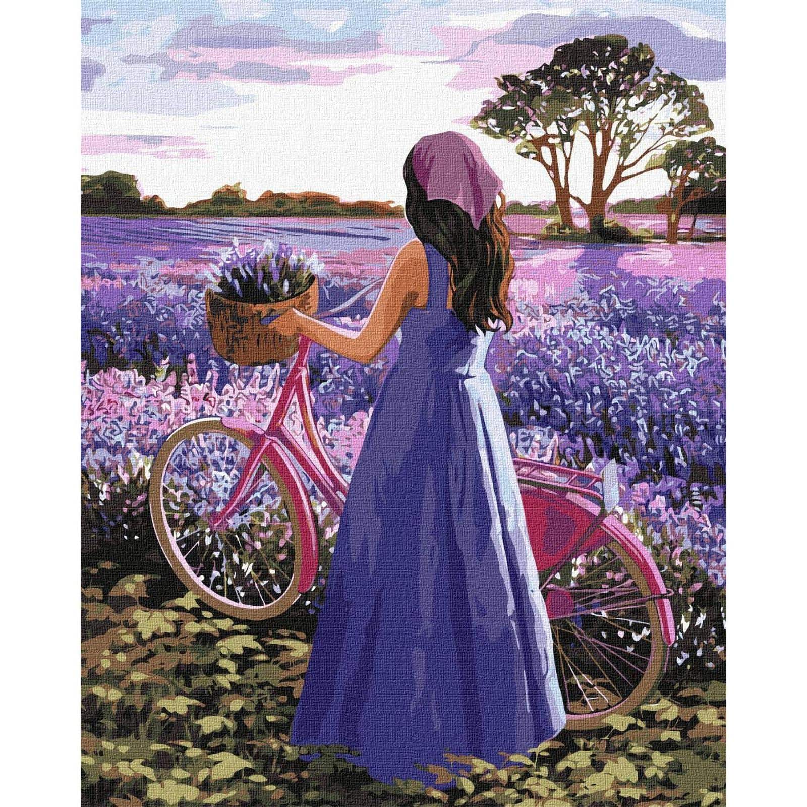 Ideyka Lavender Inspiration Painting by Numbers Kit