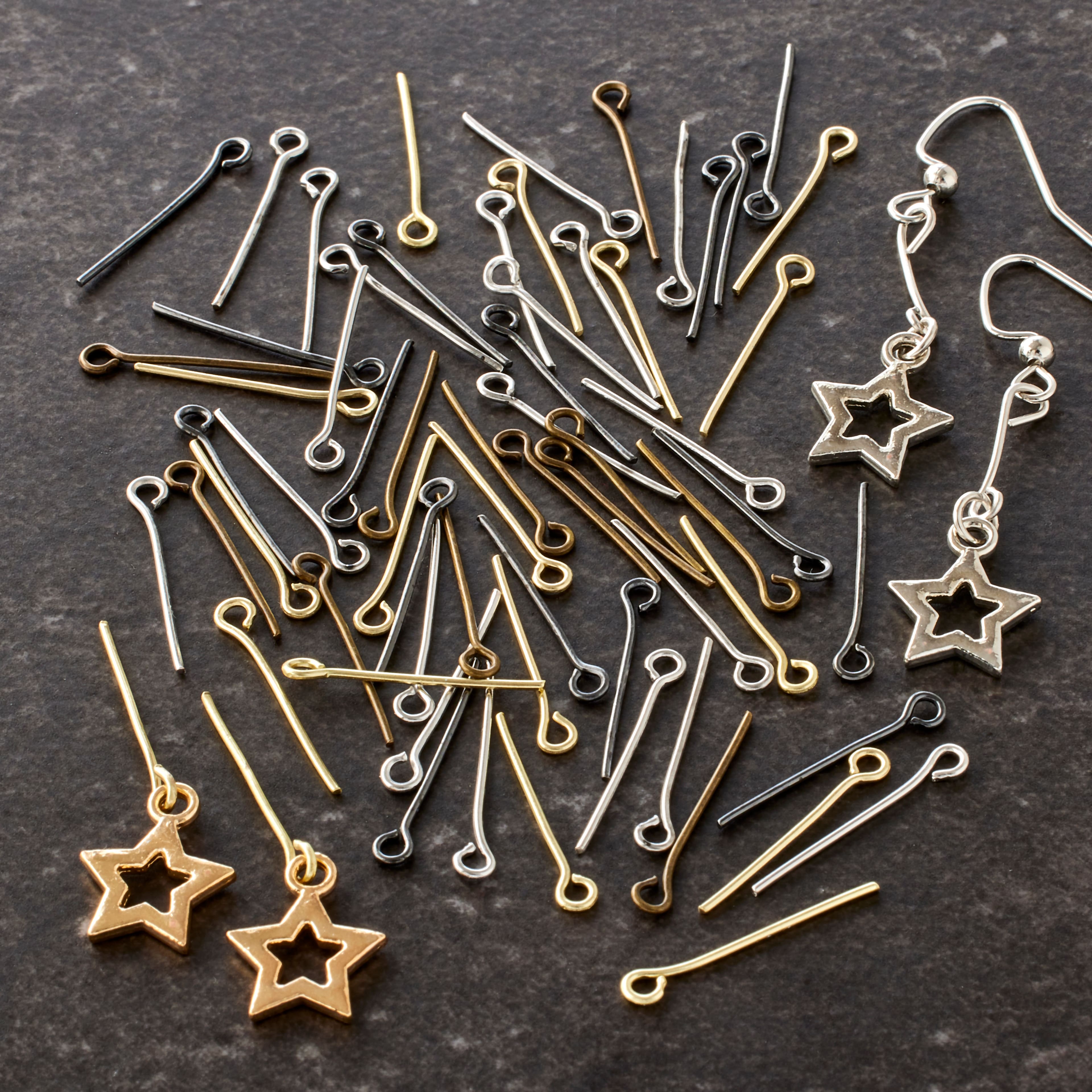 6 Packs: 1,250 ct. (7,500 total) Mixed Eye Pins by Bead Landing™