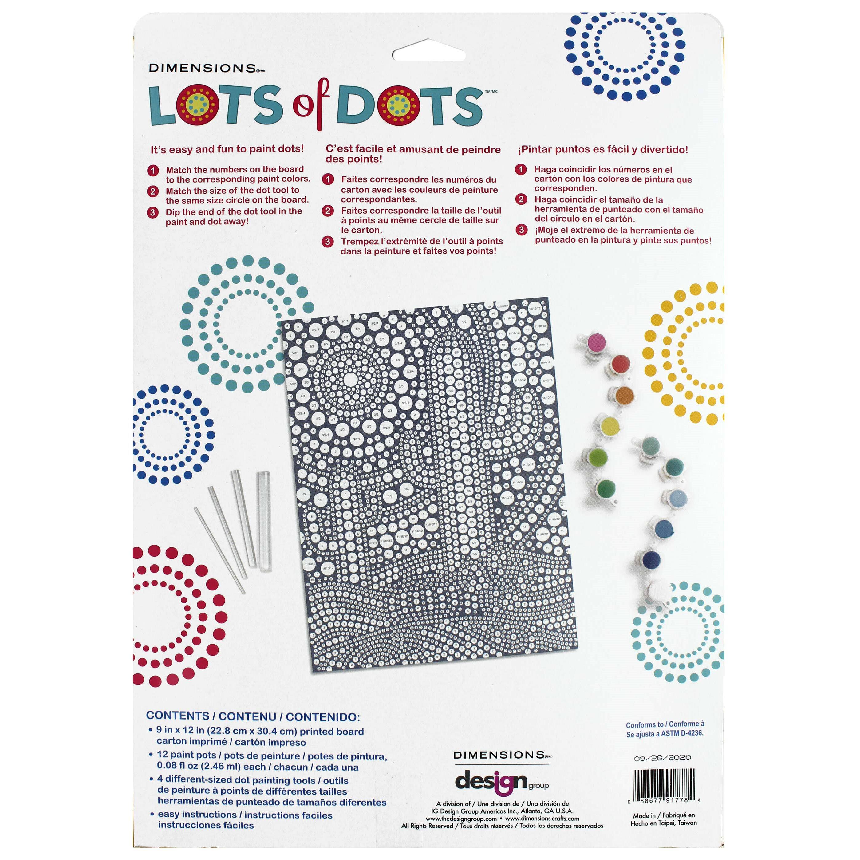 Dimensions® Lots Of Dots™ Dot Painting Kit, Girl