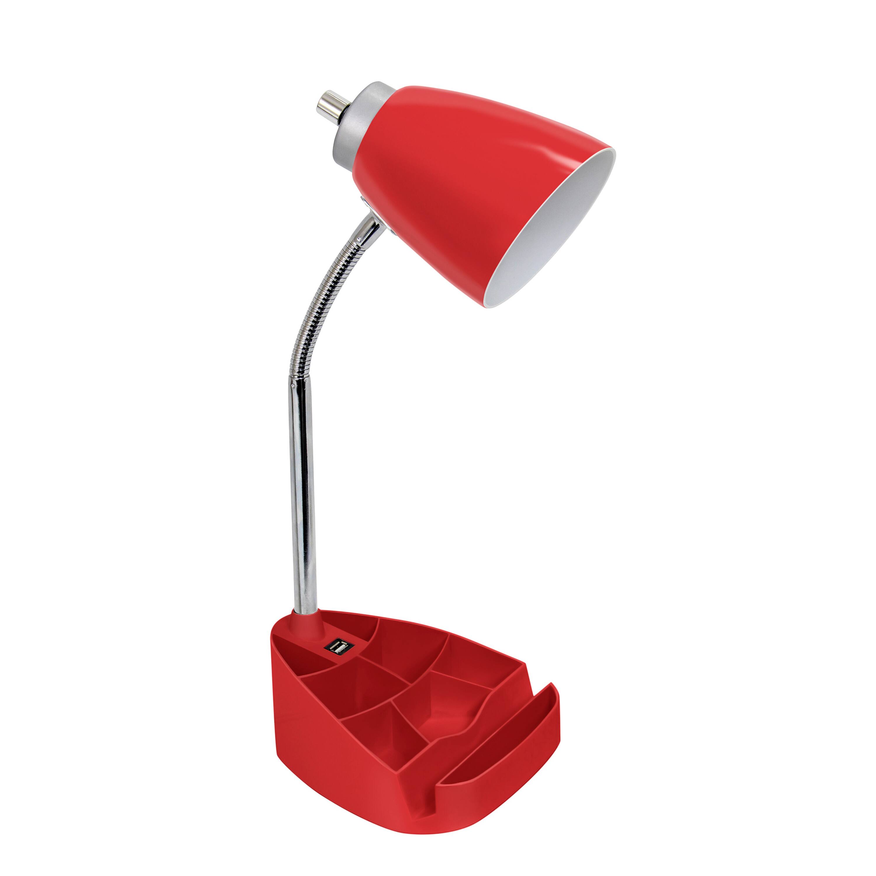 LimeLights 18.5&#x22; Gooseneck Desk Lamp with Tablet Stand and USB Port