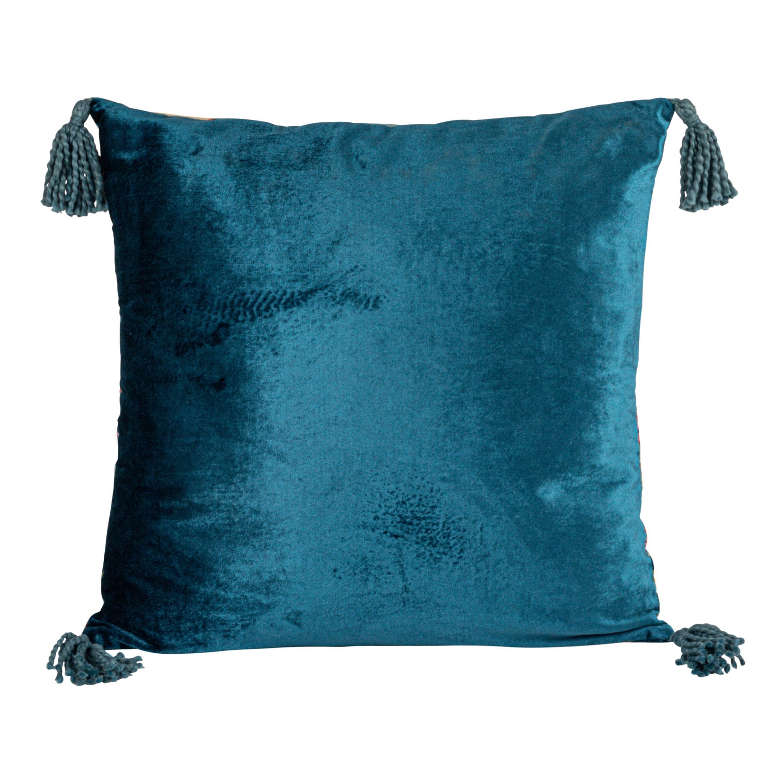 Hello Honey&#xAE; 20&#x22; x 20&#x22; Tasseled Elegance Velvet Pillow