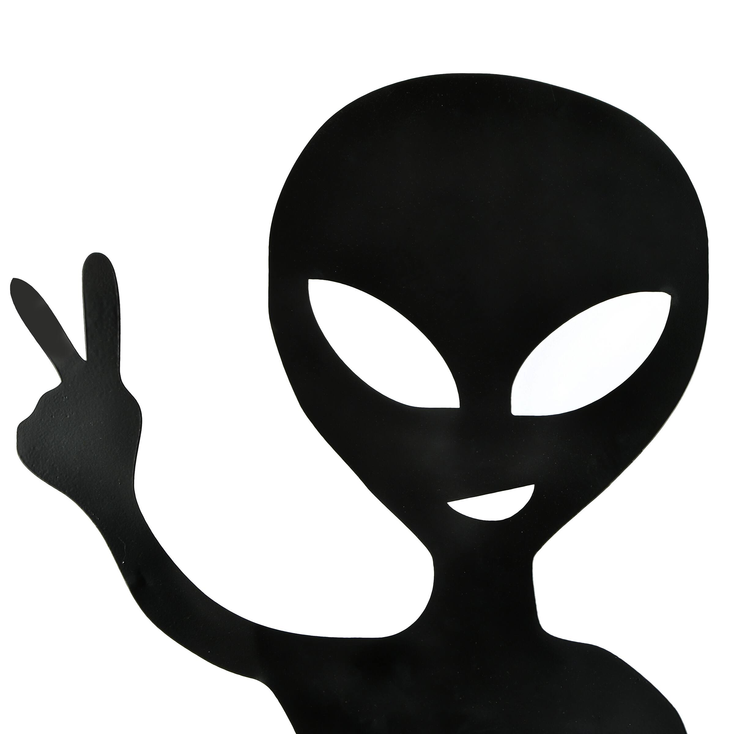 38" Halloween Alien Garden Stake