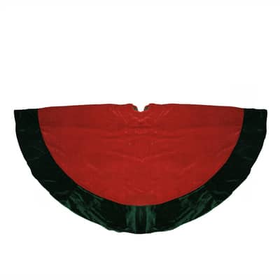60″ Red & Green Traditional Christmas Tree Skirt By Northlight | Michaels