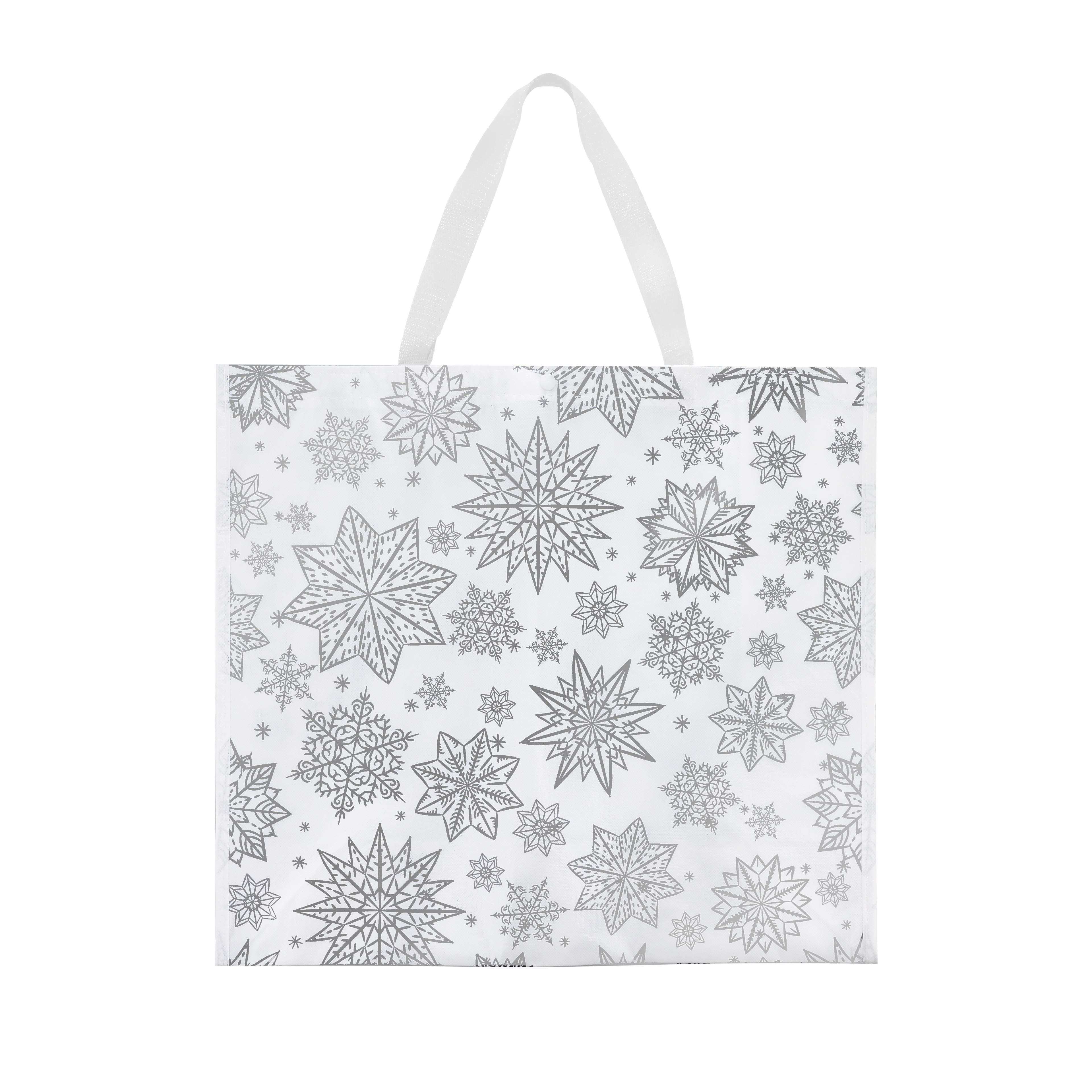 19.75" Snowflake Reusable Tote by Celebrate It™