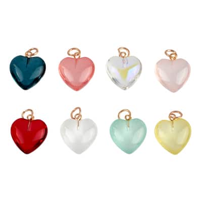 Glass Heart Charms by Bead Landing™ image