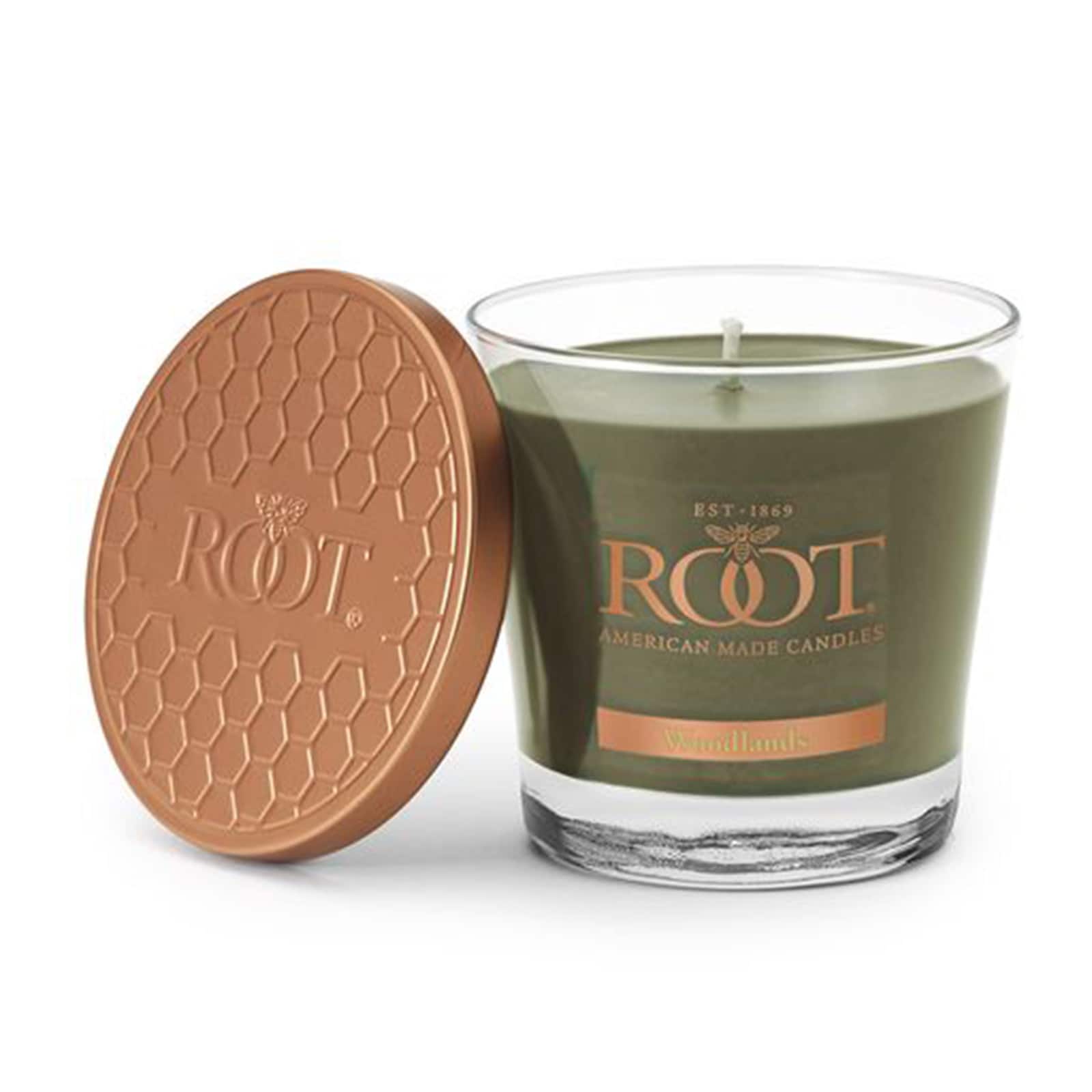Root Candles 6.3oz. Small Scented Honeycomb Veriglass Jar Candle