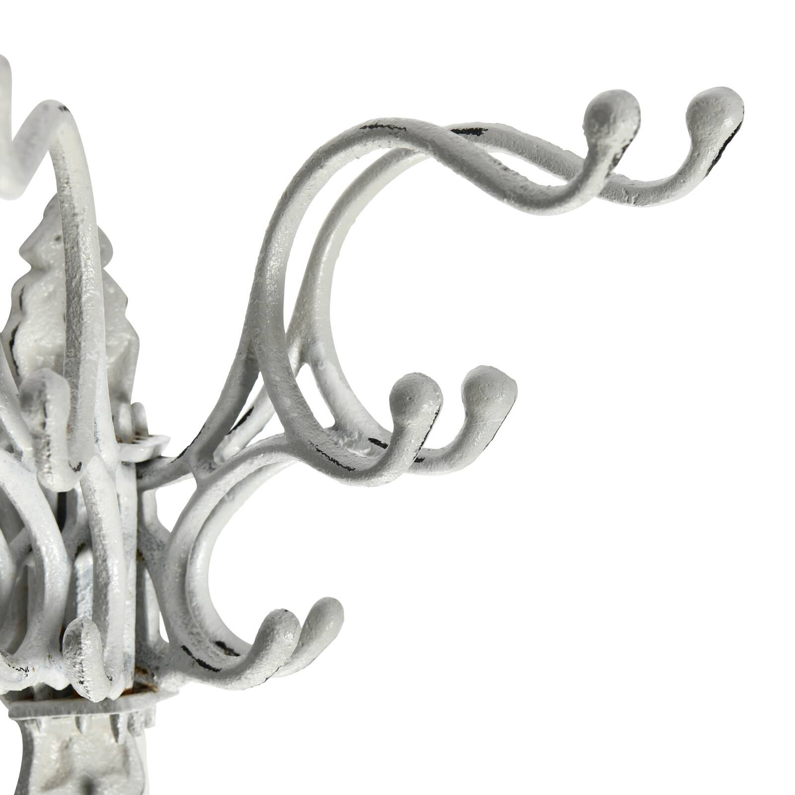 Hello Honey&#xAE; 7.5&#x22; White Decorative Distressed Metal Wall Hook